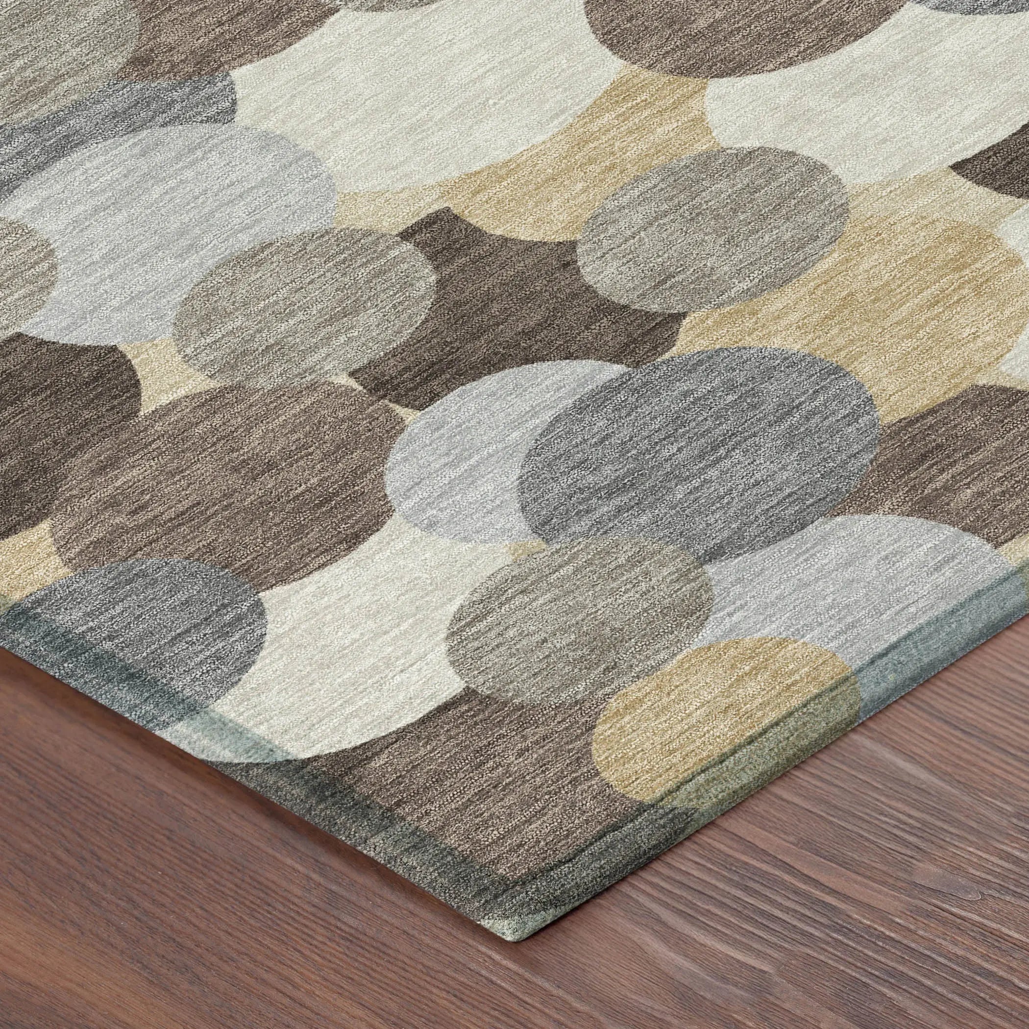 3' X 5' Chocolate And Ivory Geometric Washable Indoor Outdoor Area Rug Homeroots Outdoor