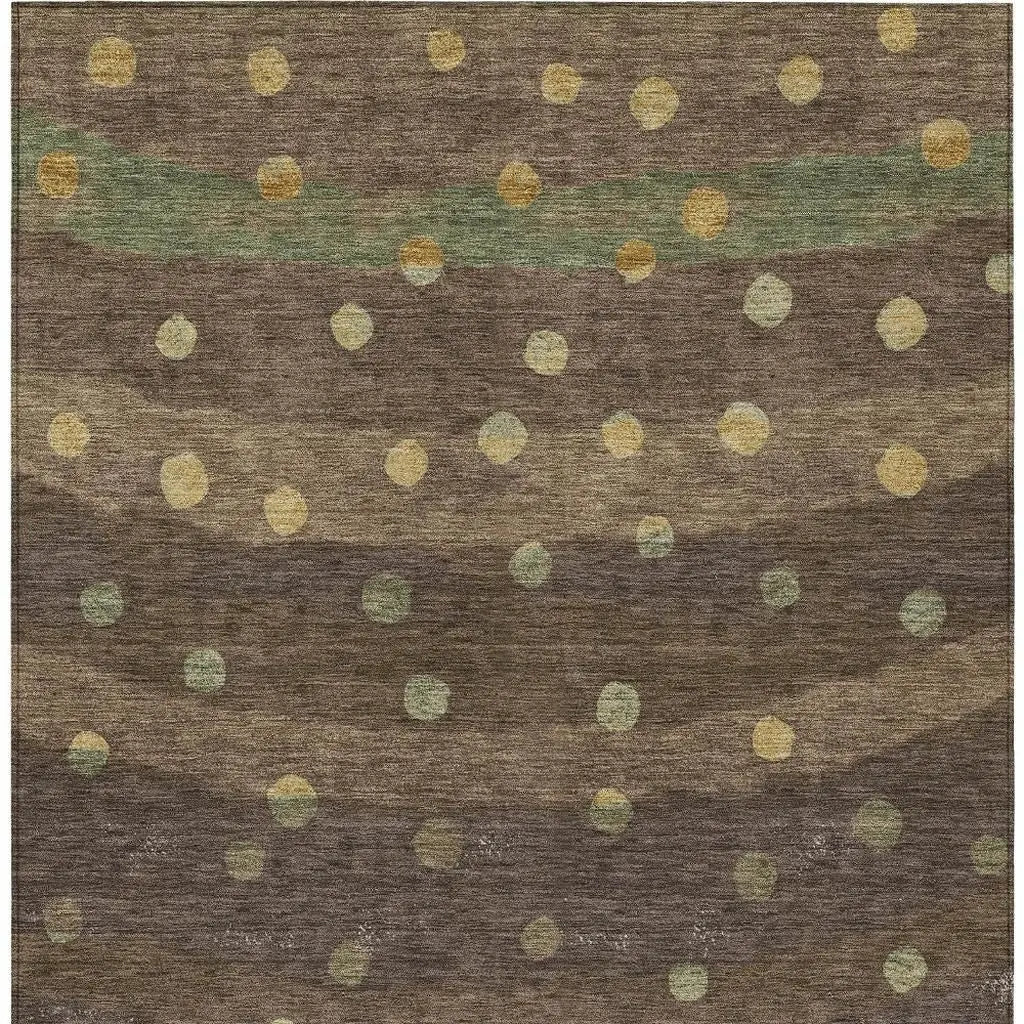 3' X 5' Chocolate And Navy Blue Striped Washable Indoor Outdoor Area Rug Homeroots Outdoor