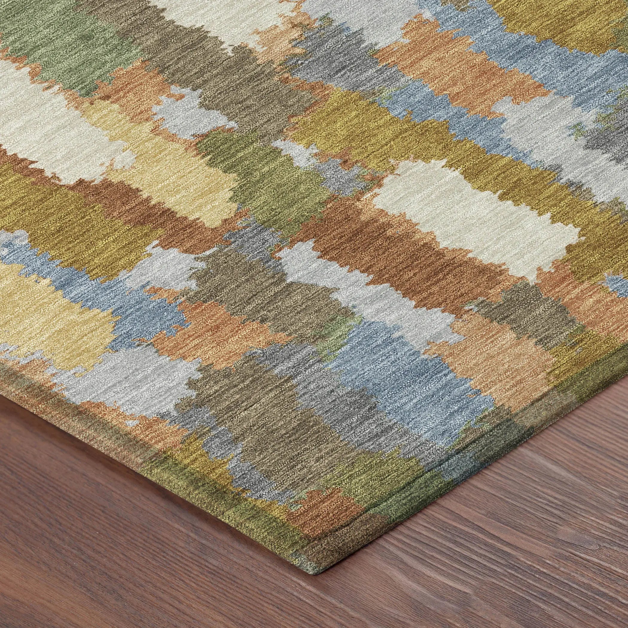 3' X 5' Copper And Chocolate Striped Washable Indoor Outdoor Area Rug Homeroots Outdoor