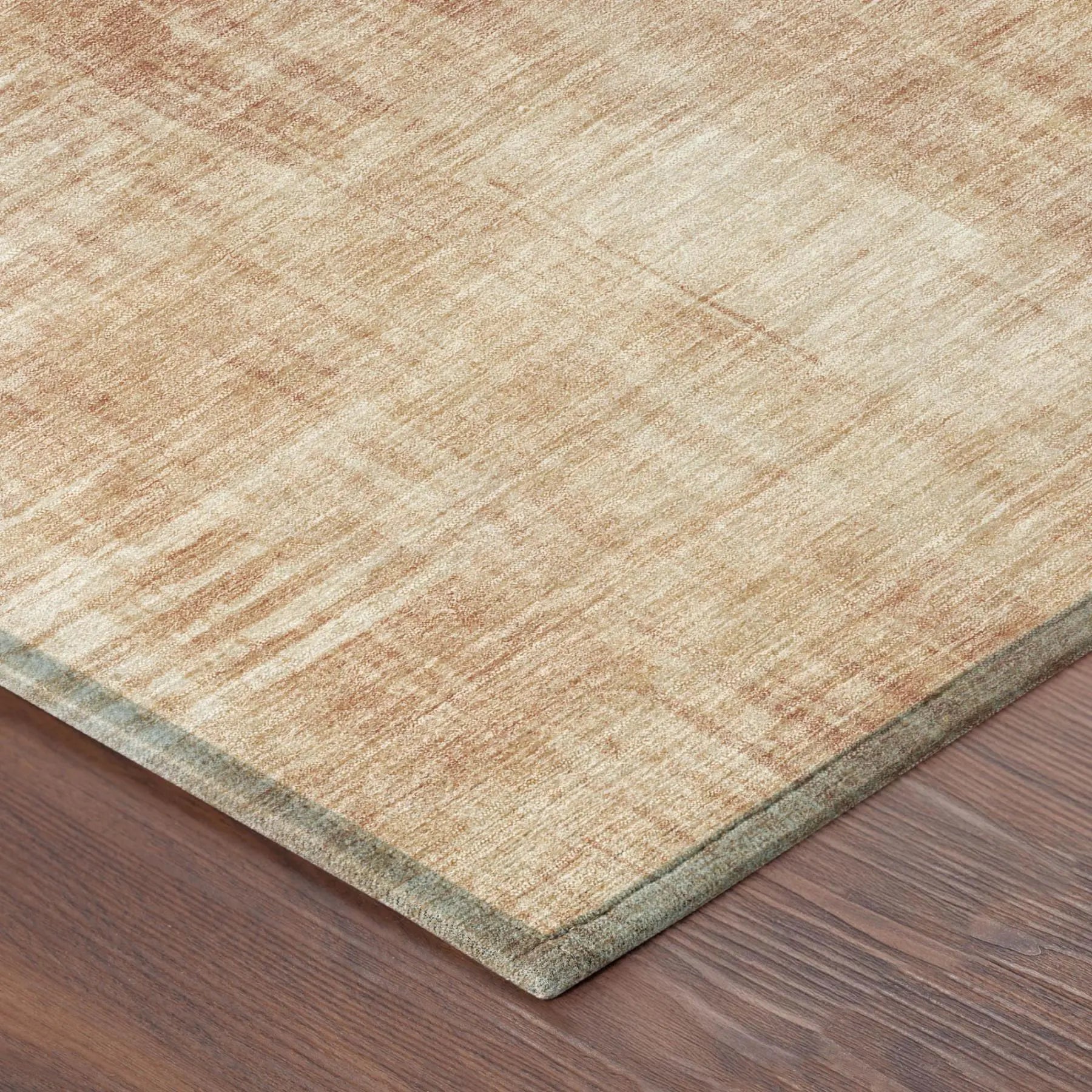 3' X 5' Copper And Orange Abstract Washable Indoor Outdoor Area Rug Homeroots Outdoor