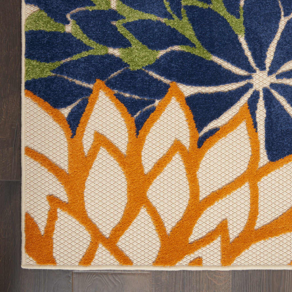 3' X 5' Cream Indoor Outdoor Area Rug - GreatEagleInc