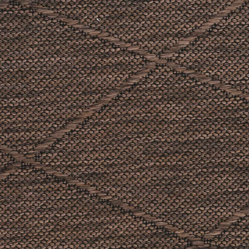 3' X 5' Dark Brown And Brown Geometric Indoor Outdoor Area Rug Homeroots Outdoor
