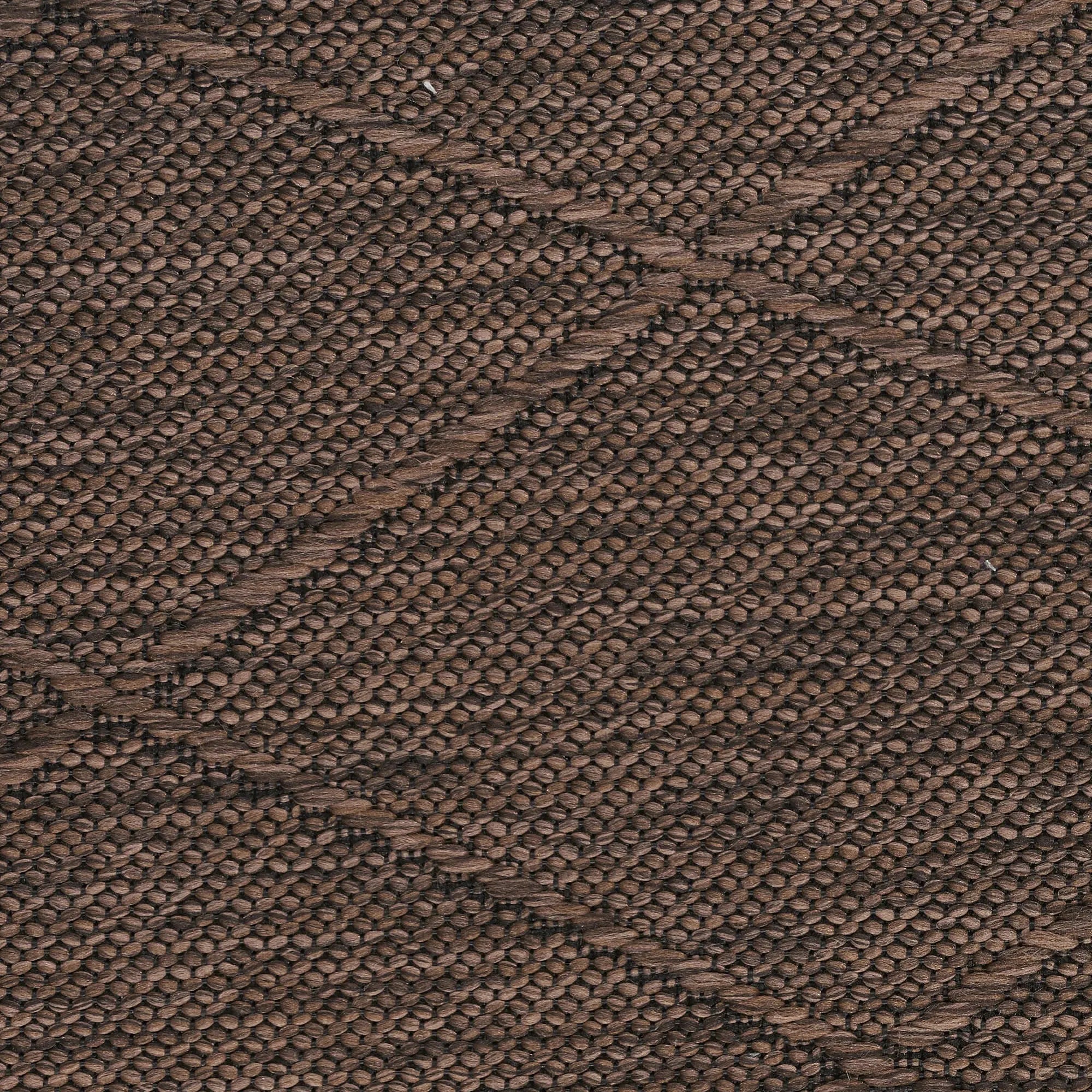 3' X 5' Dark Brown And Brown Geometric Indoor Outdoor Area Rug Homeroots Outdoor