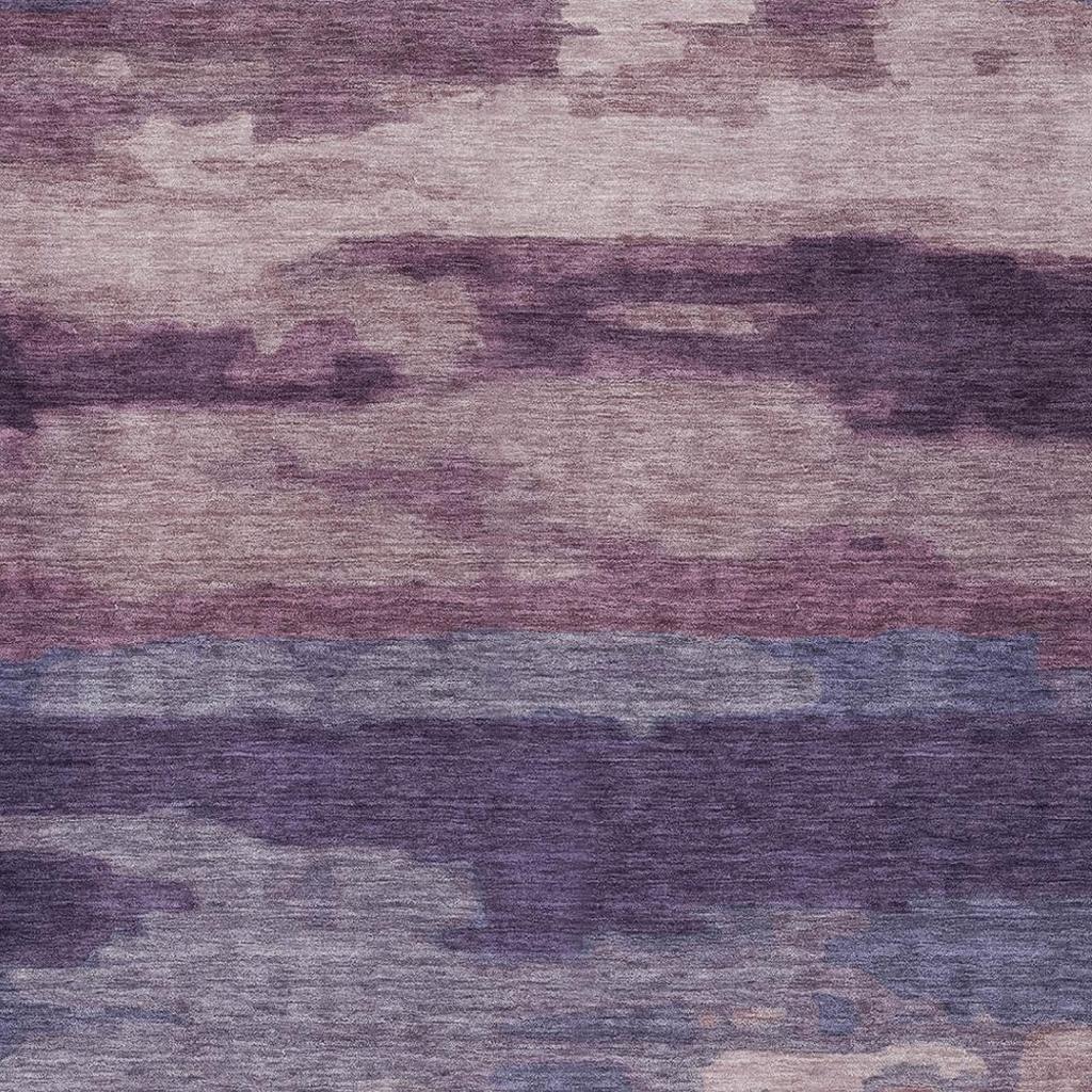3' X 5' Eggplant And Purple Abstract Washable Indoor Outdoor Area Rug Homeroots Outdoor