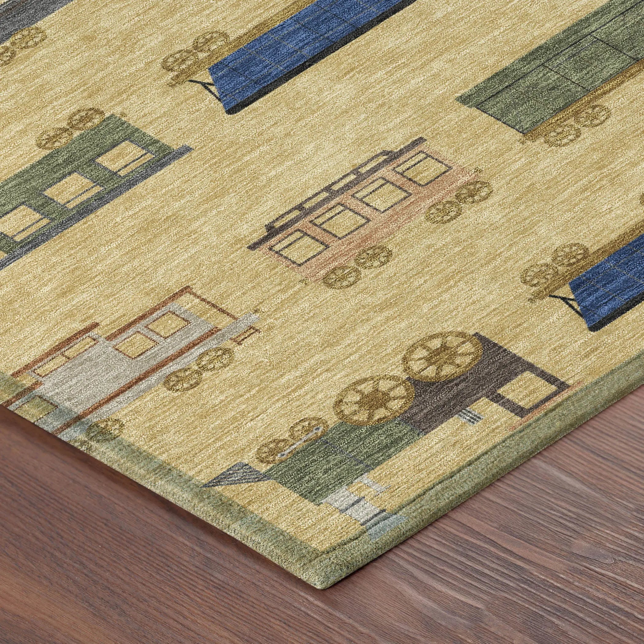 3' X 5' Gold And Brown Abstract Washable Indoor Outdoor Area Rug Homeroots Outdoor