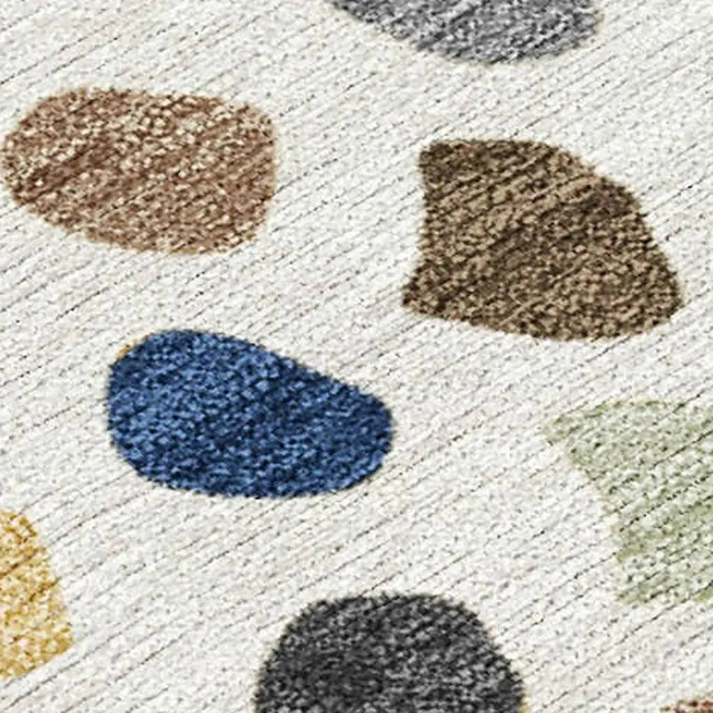 3' X 5' Gold And Ivory Tribal Washable Indoor Outdoor Area Rug Homeroots Outdoor