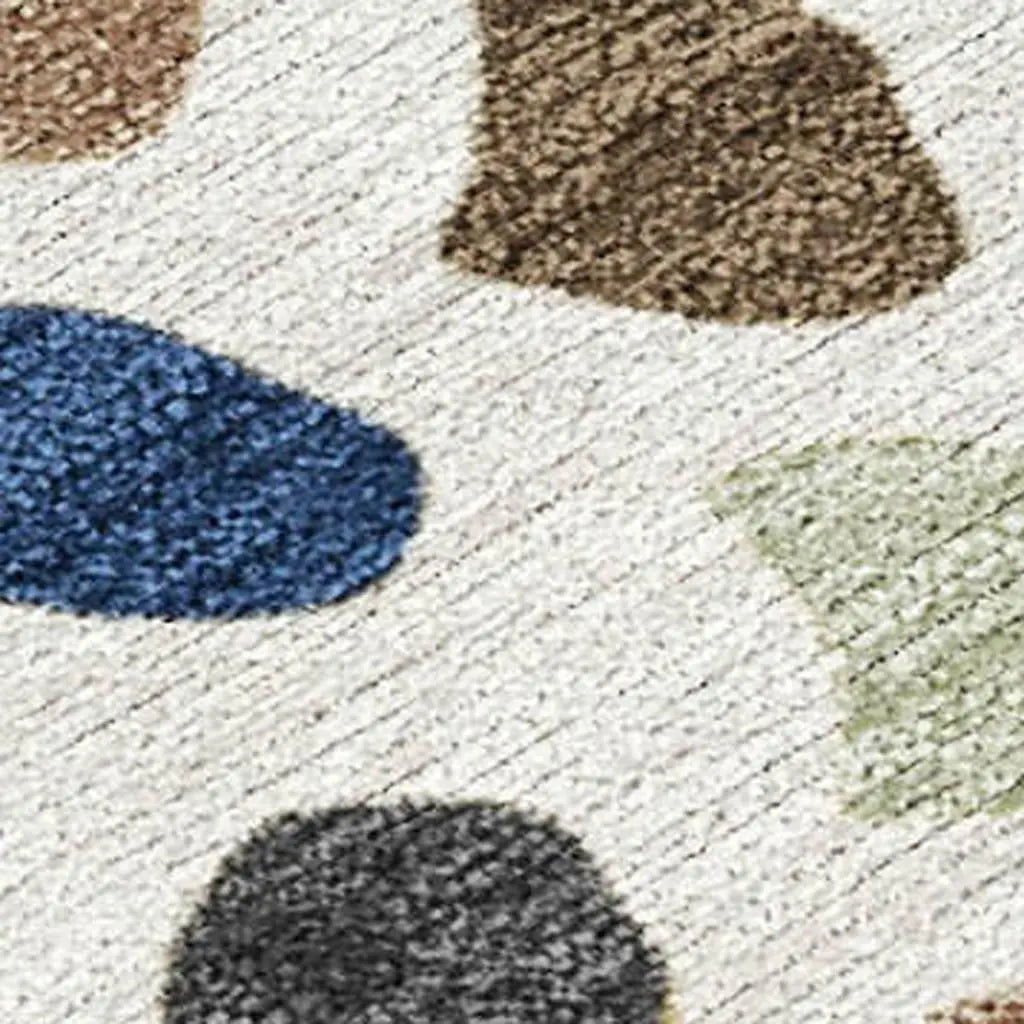 3' X 5' Gold And Ivory Tribal Washable Indoor Outdoor Area Rug Homeroots Outdoor