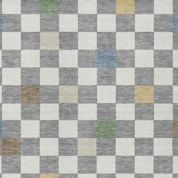 3' X 5' Gray And Beige Geometric Washable Indoor Outdoor Area Rug Homeroots Outdoor