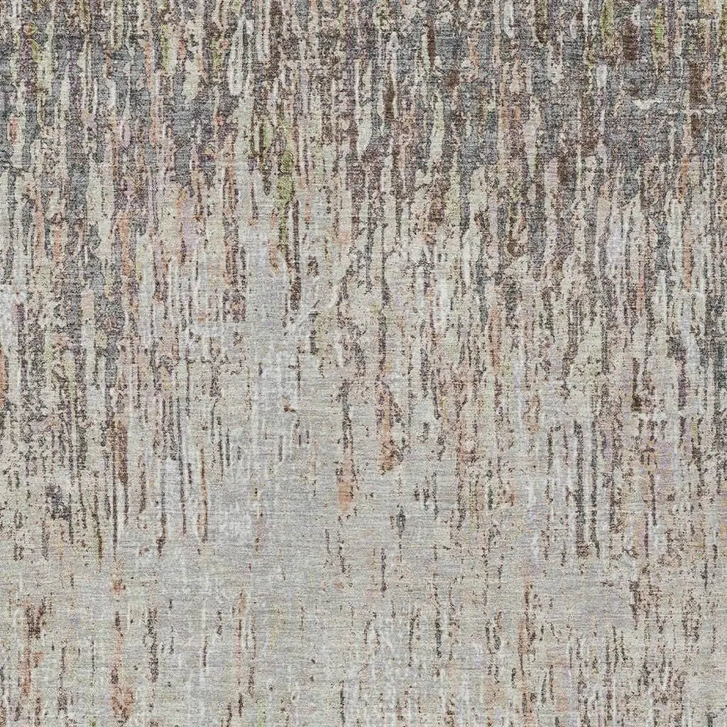 3' X 5' Gray And Beige Striped Washable Indoor Outdoor Area Rug Homeroots Outdoor