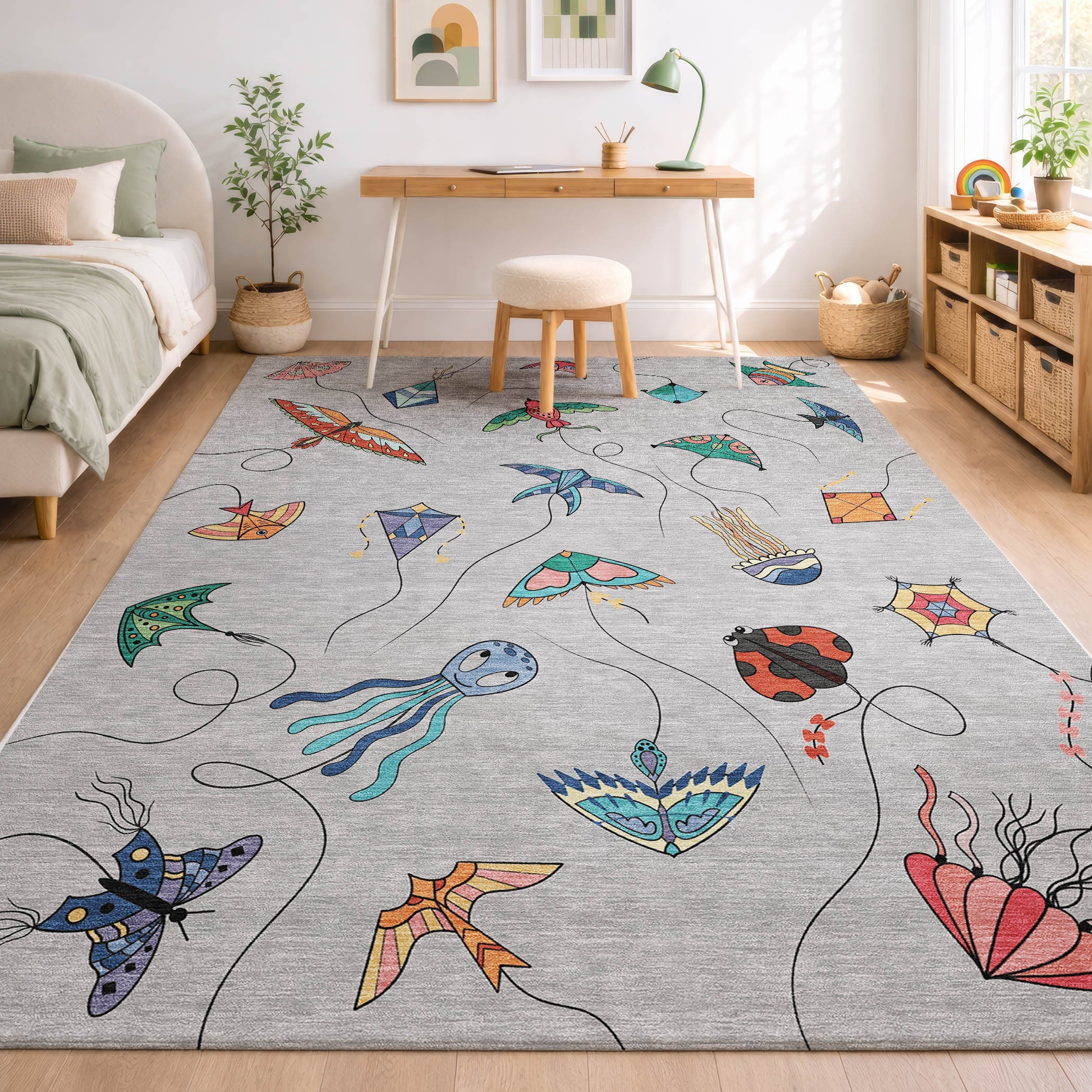 3' X 5' Gray And Gold Geometric Washable Indoor Outdoor Area Rug Homeroots Outdoor