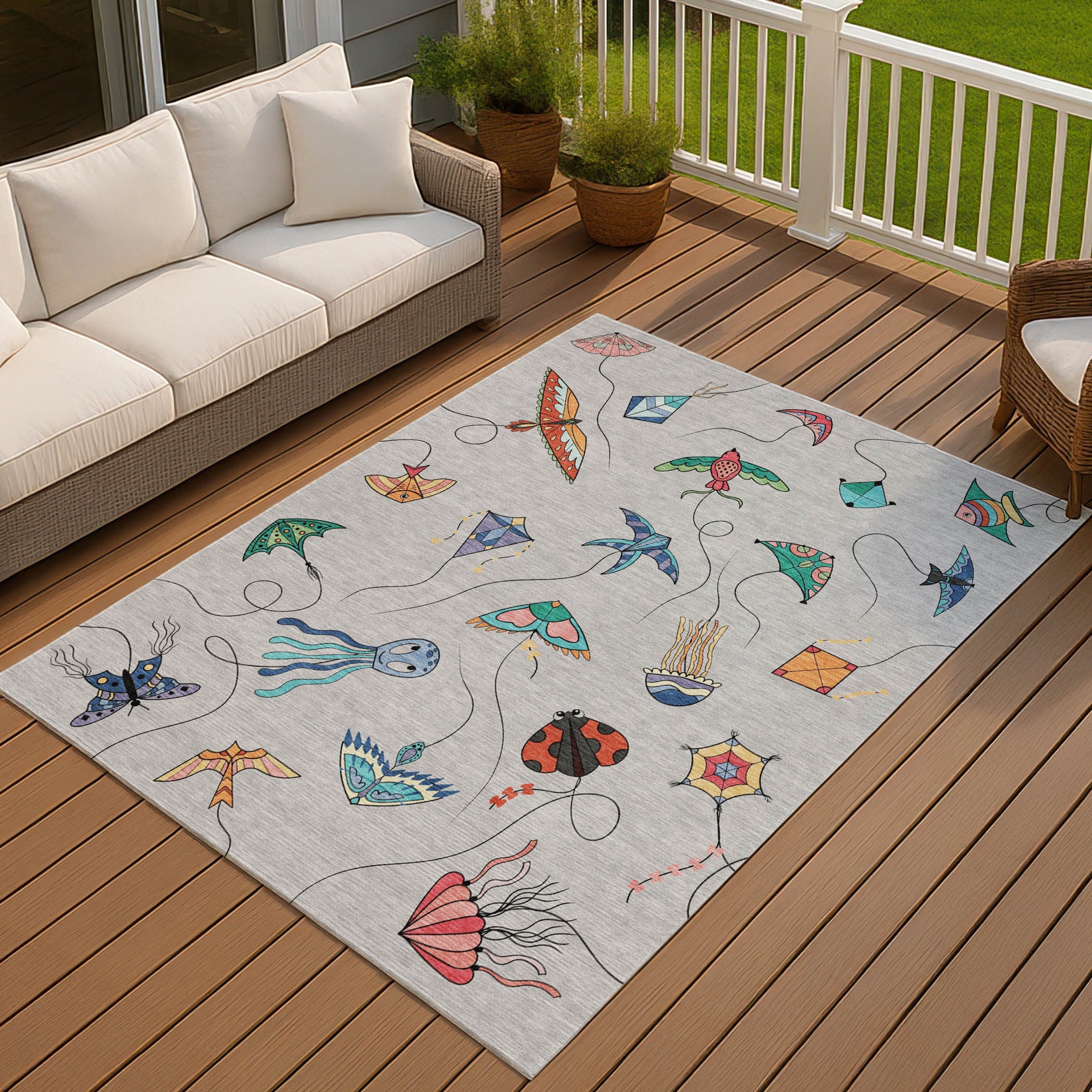3' X 5' Gray And Gold Geometric Washable Indoor Outdoor Area Rug Homeroots Outdoor