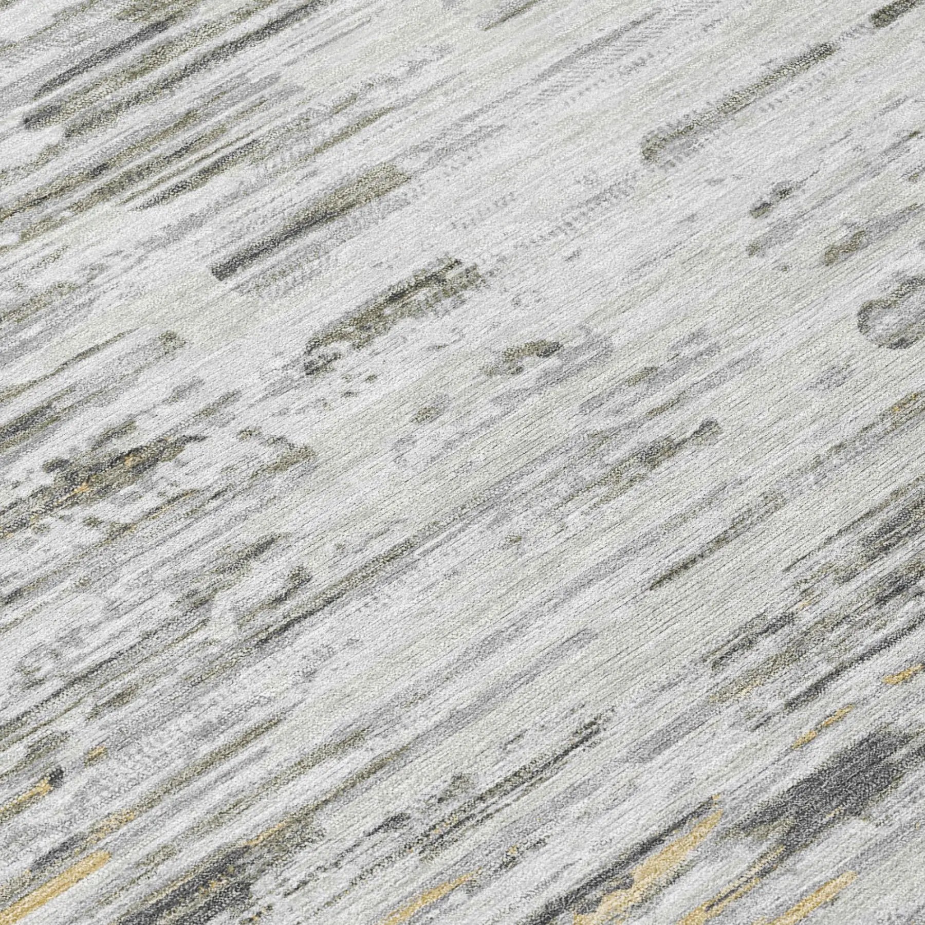 3' X 5' Gray And Ivory Abstract Washable Indoor Outdoor Area Rug Homeroots Outdoor
