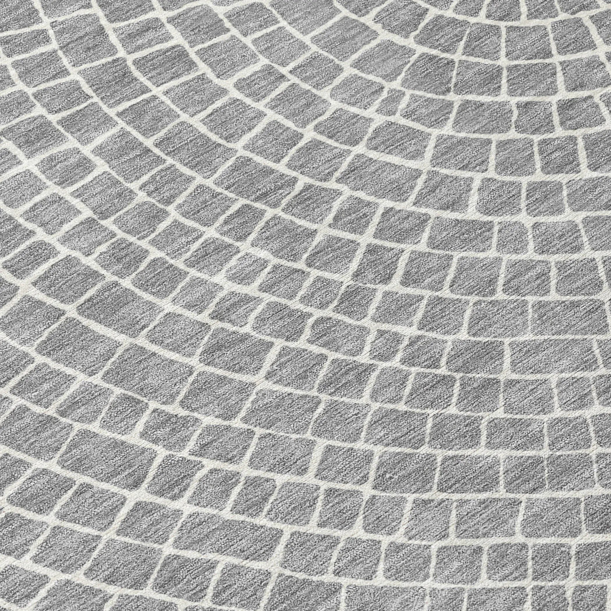 3' X 5' Gray And Ivory Geometric Washable Indoor Outdoor Area Rug Homeroots Outdoor