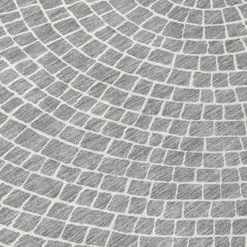 3' X 5' Gray And Ivory Geometric Washable Indoor Outdoor Area Rug Homeroots Outdoor