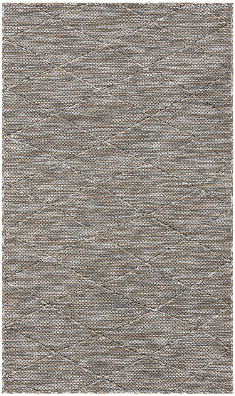 3' X 5' Gray And Light Gray Geometric Indoor Outdoor Area Rug Homeroots Outdoor