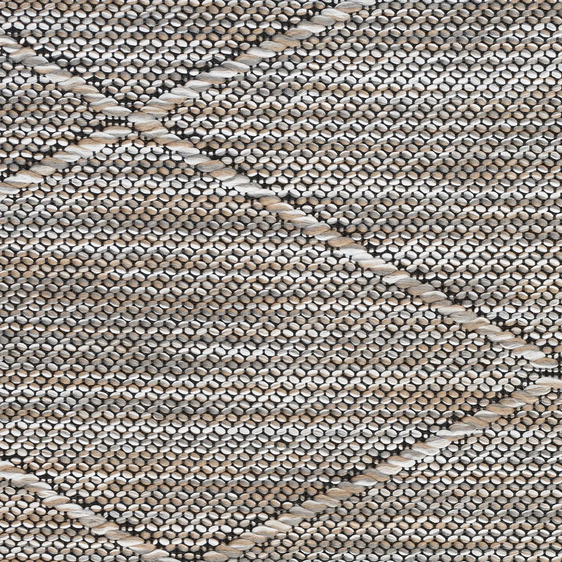 3' X 5' Gray And Light Gray Geometric Indoor Outdoor Area Rug Homeroots Outdoor