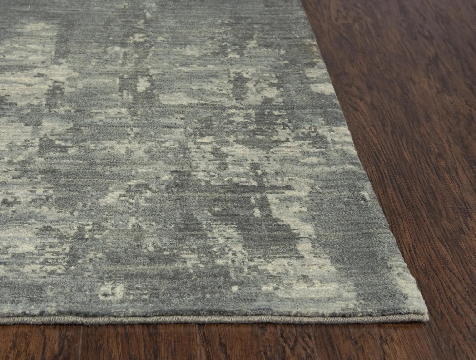 3' X 5' Gray And Light Gray New Zealand Lambs Wool Abstract Hand Carved Handmade Area Rug Homeroots Home Decor