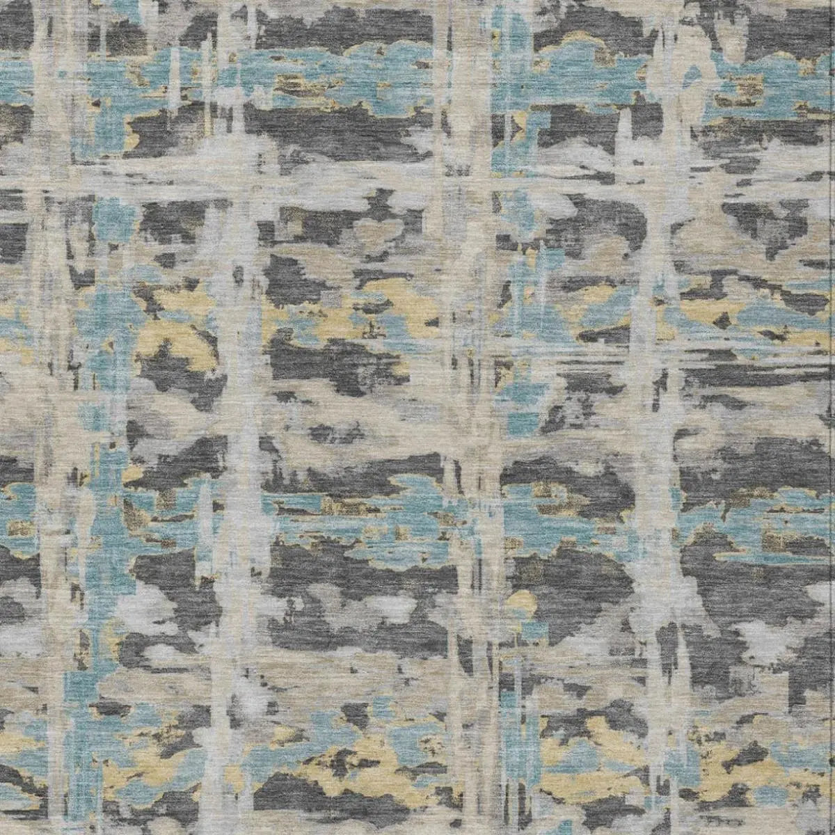 3' X 5' Gray And Silver Abstract Washable Indoor Outdoor Area Rug Homeroots Outdoor
