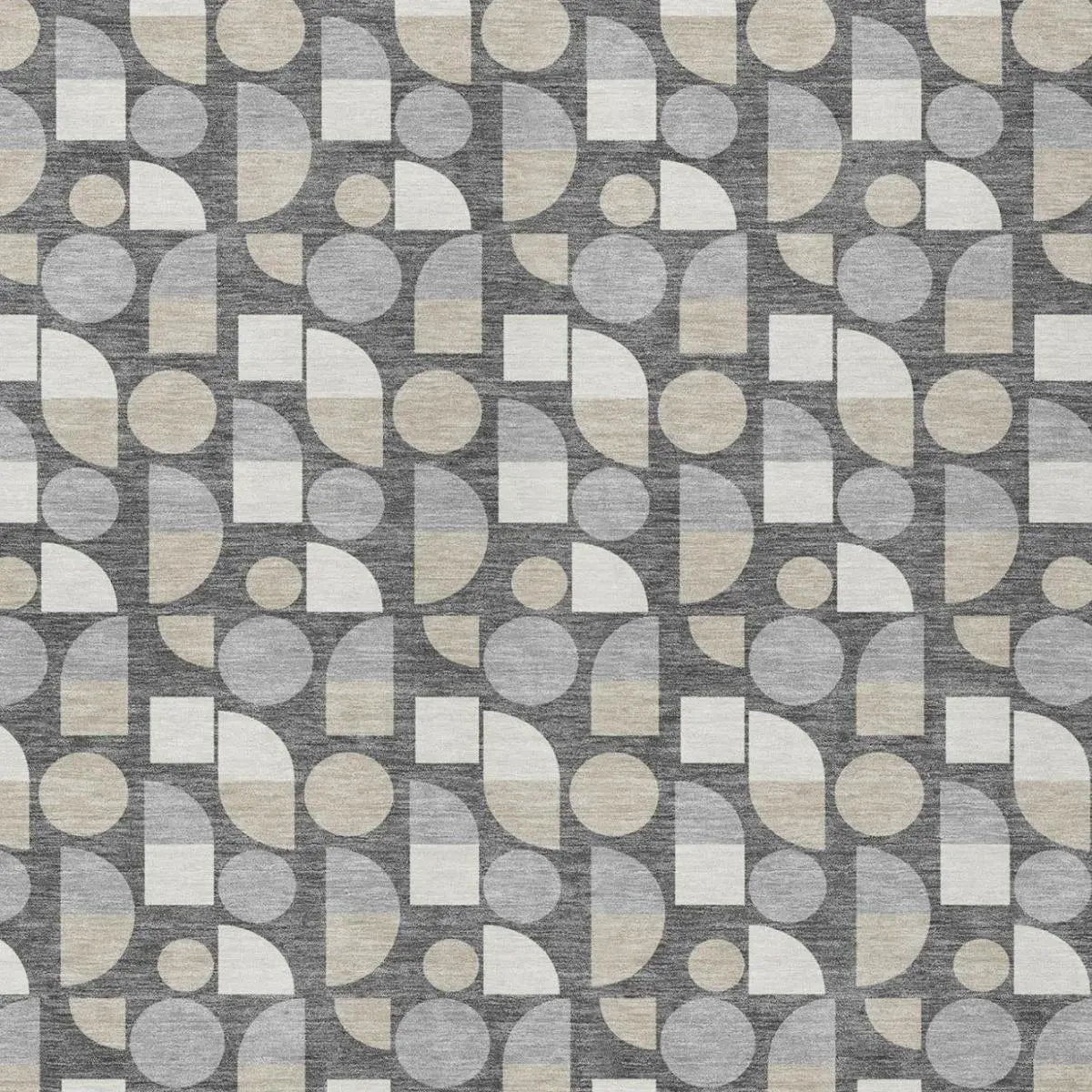 3' X 5' Gray And Silver Geometric Washable Indoor Outdoor Area Rug Homeroots Outdoor