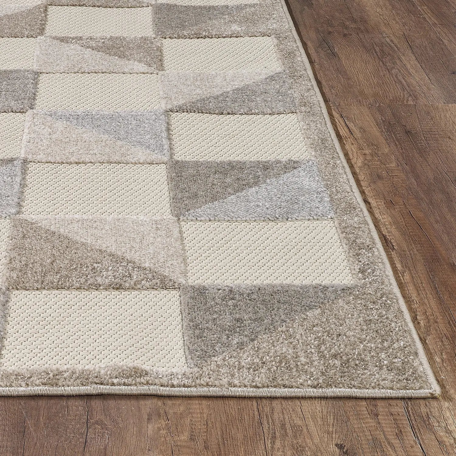 3' X 5' Gray Geometric Stain Resistant Indoor Outdoor Area Rug Homeroots Outdoor