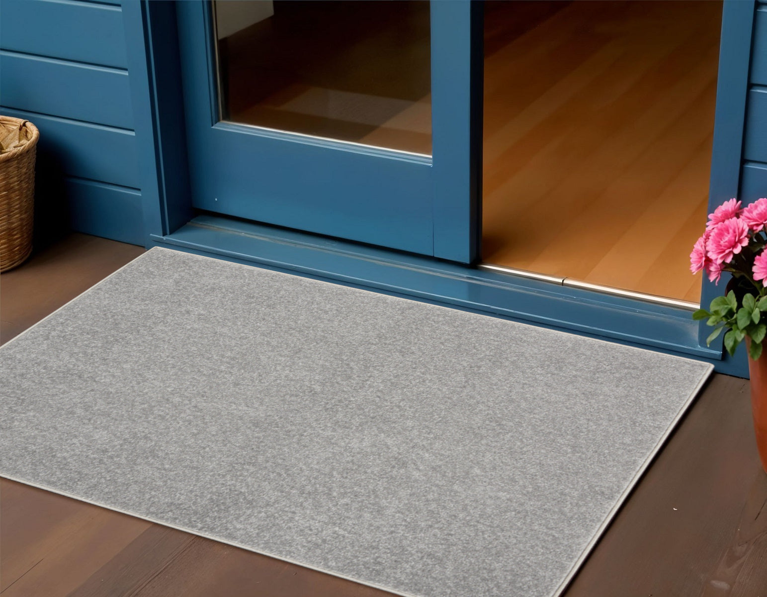 3' X 5' Gray Indoor Outdoor Area Rug - GreatEagleInc