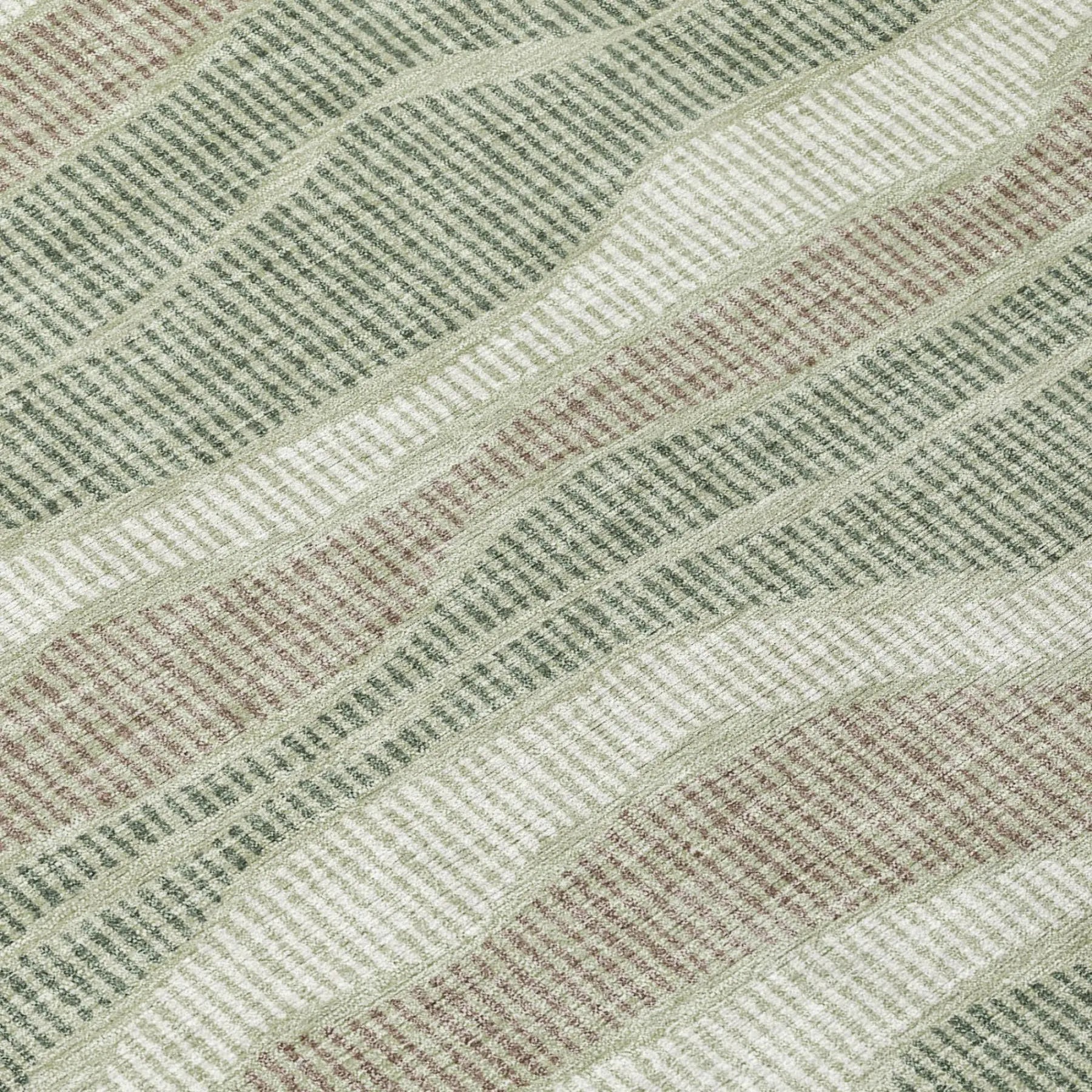 3' X 5' Green And Beige Striped Washable Indoor Outdoor Area Rug Homeroots Outdoor