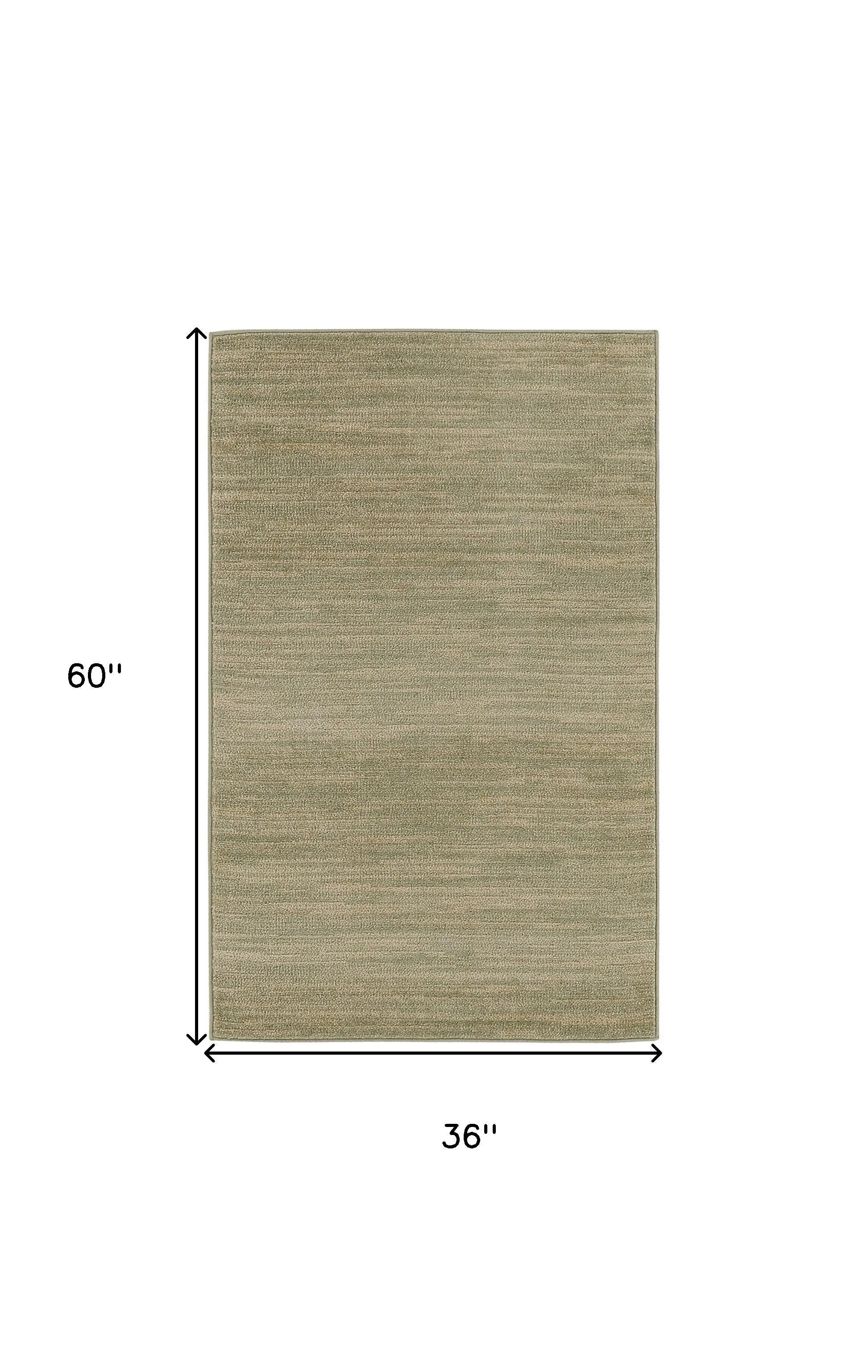 3' X 5' Green And Gold Abstract Indoor Outdoor Area Rug Homeroots Outdoor