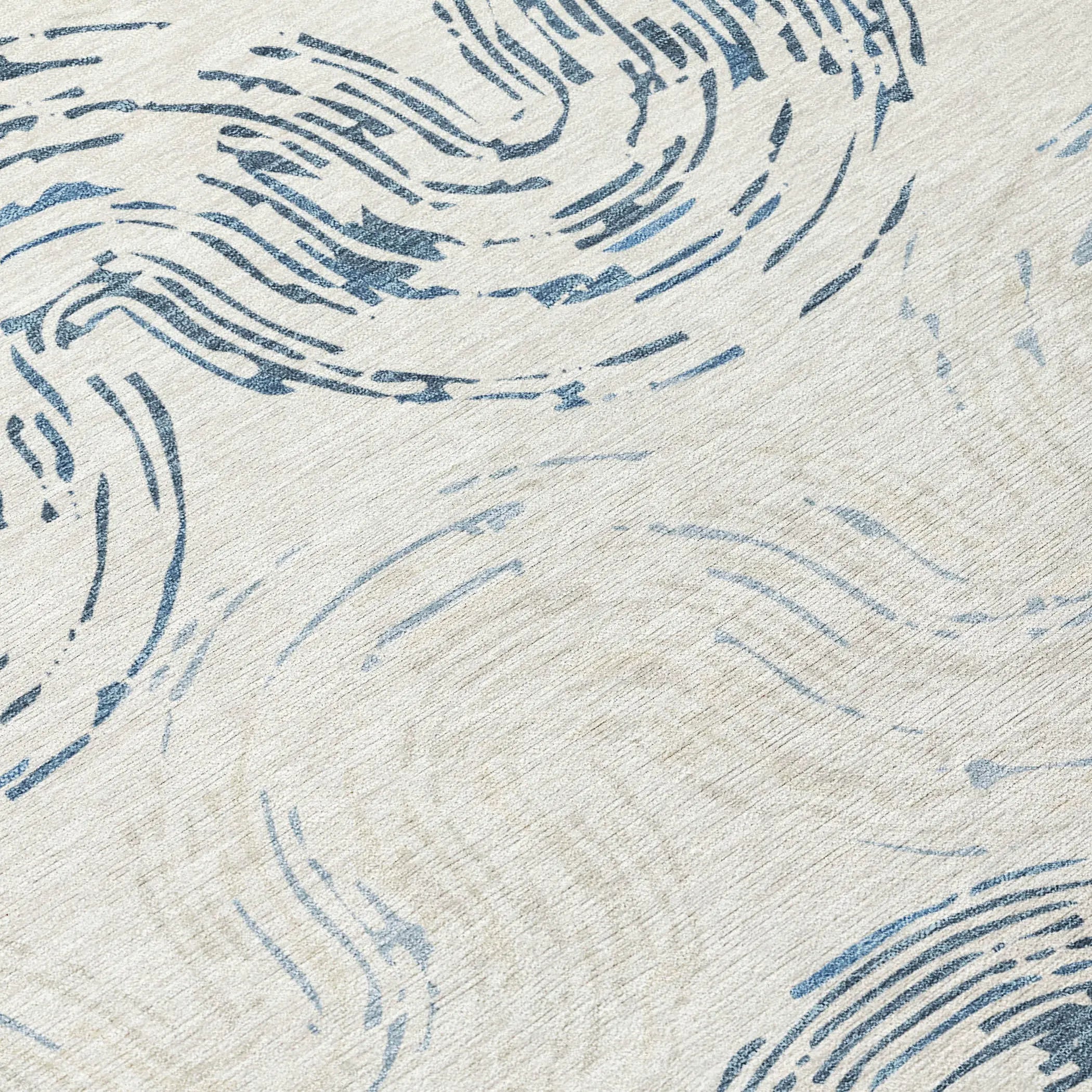 3' X 5' Ivory And Beige Abstract Washable Indoor Outdoor Area Rug Homeroots Outdoor