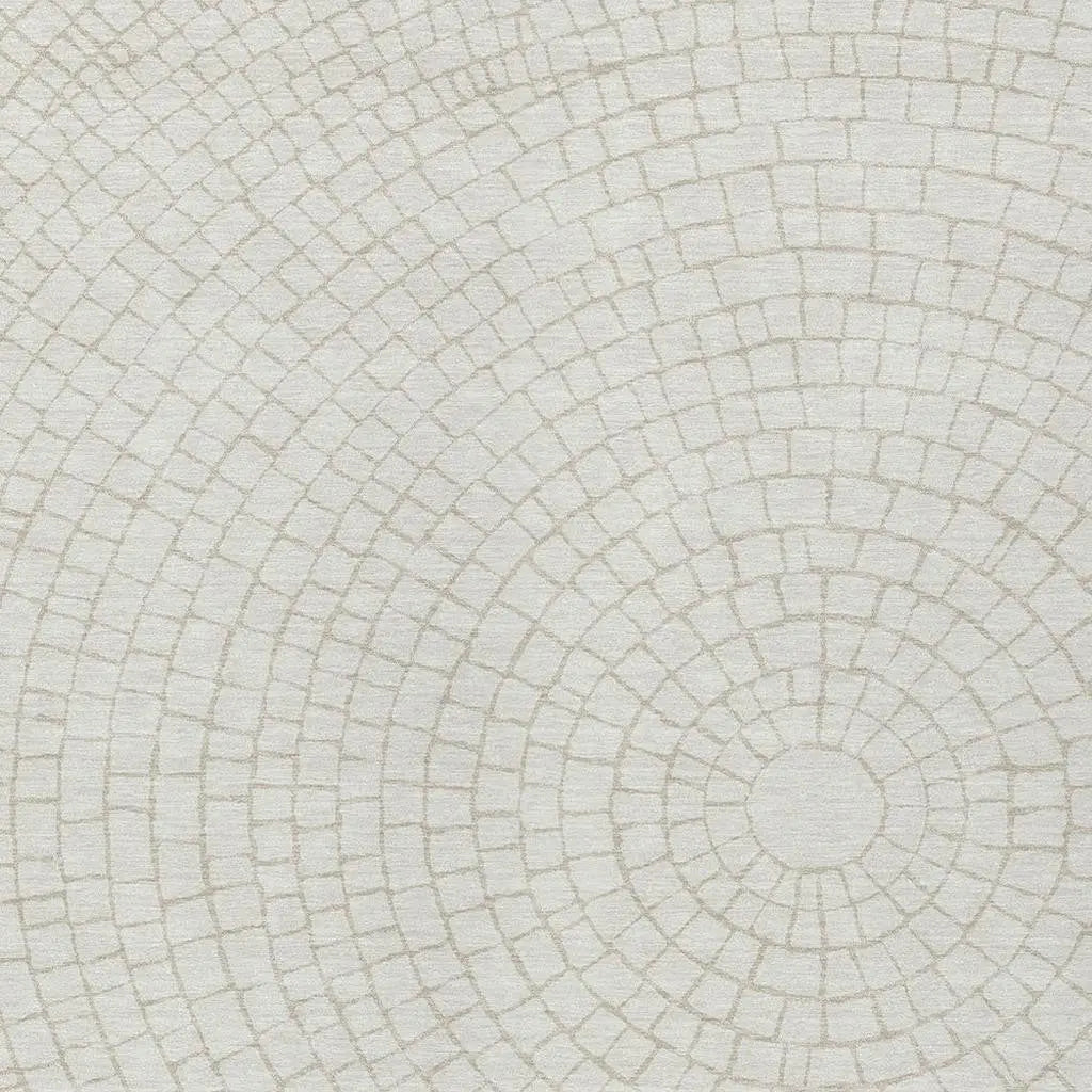 3' X 5' Ivory And Beige Geometric Washable Indoor Outdoor Area Rug Homeroots Outdoor