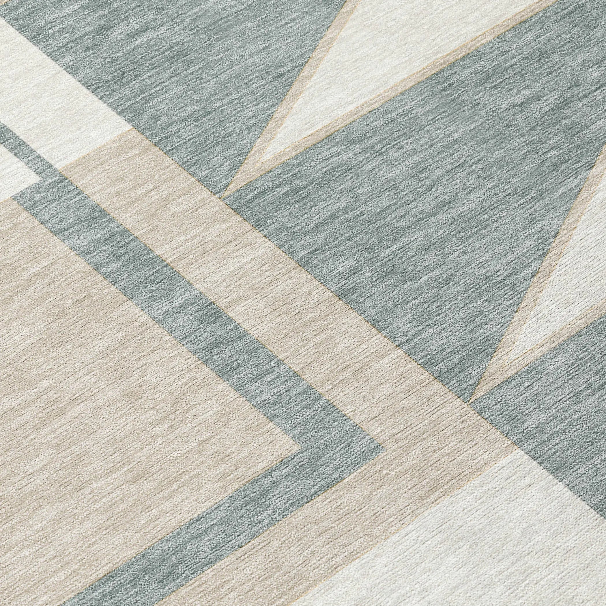 3' X 5' Ivory And Beige Geometric Washable Indoor Outdoor Area Rug Homeroots Outdoor