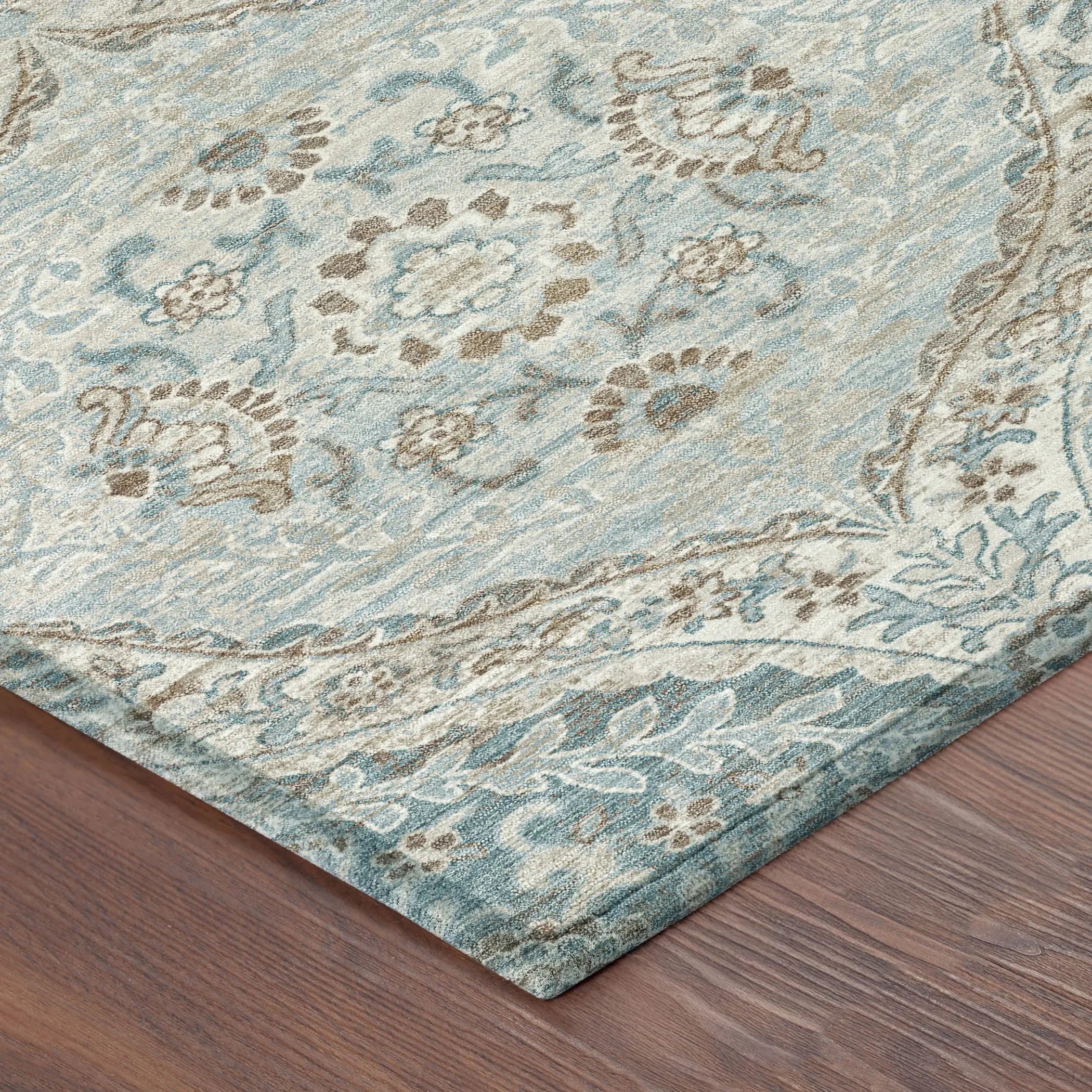 3' X 5' Ivory And Brown Ogee Washable Indoor Outdoor Area Rug Homeroots Outdoor