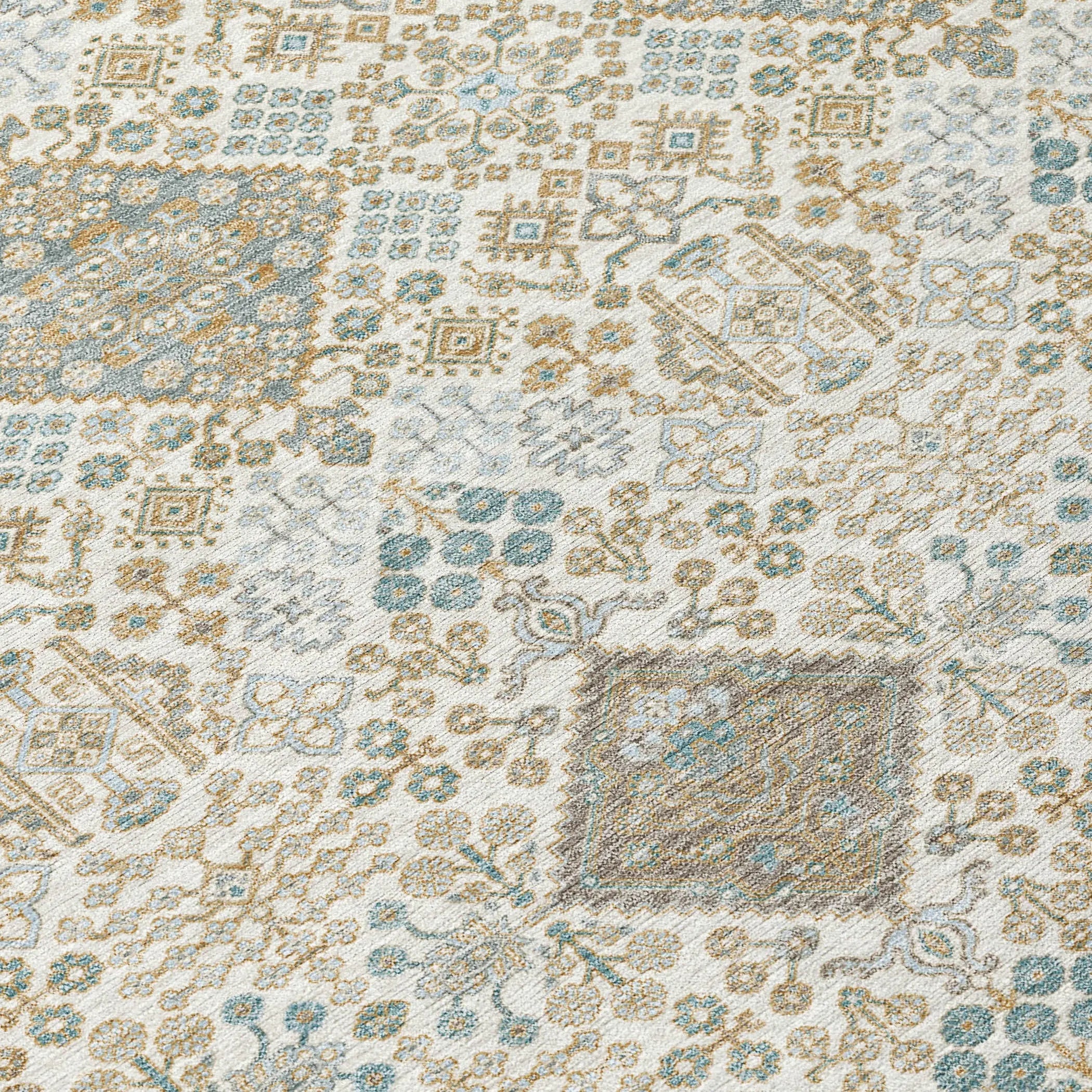 3' X 5' Ivory And Copper Geometric Washable Indoor Outdoor Area Rug Homeroots Outdoor