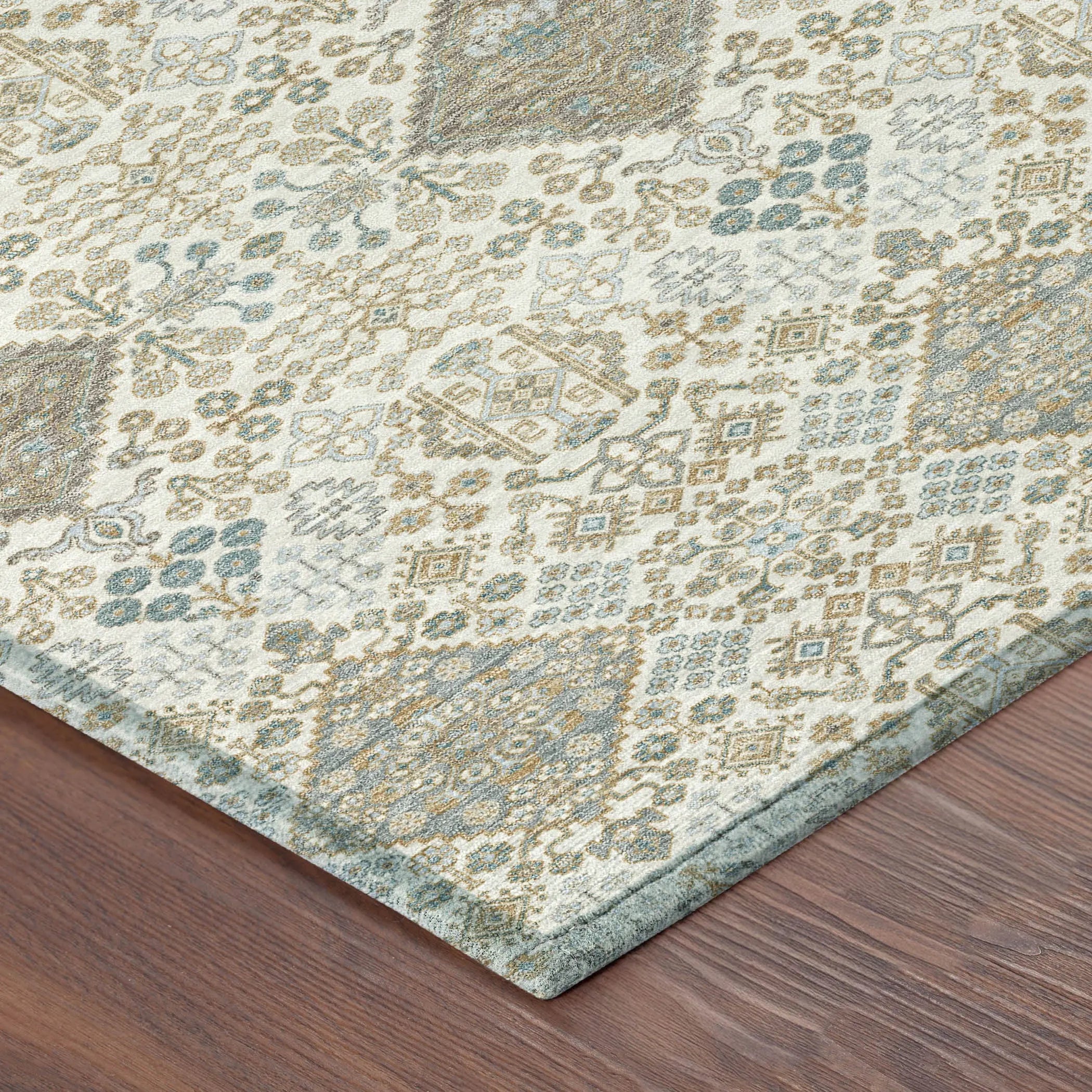 3' X 5' Ivory And Copper Geometric Washable Indoor Outdoor Area Rug Homeroots Outdoor