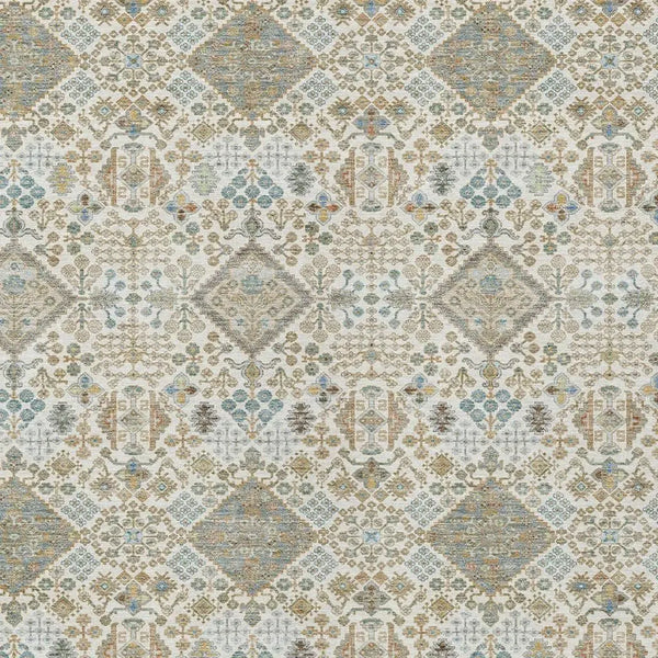 3' X 5' Ivory And Copper Geometric Washable Indoor Outdoor Area Rug Homeroots Outdoor