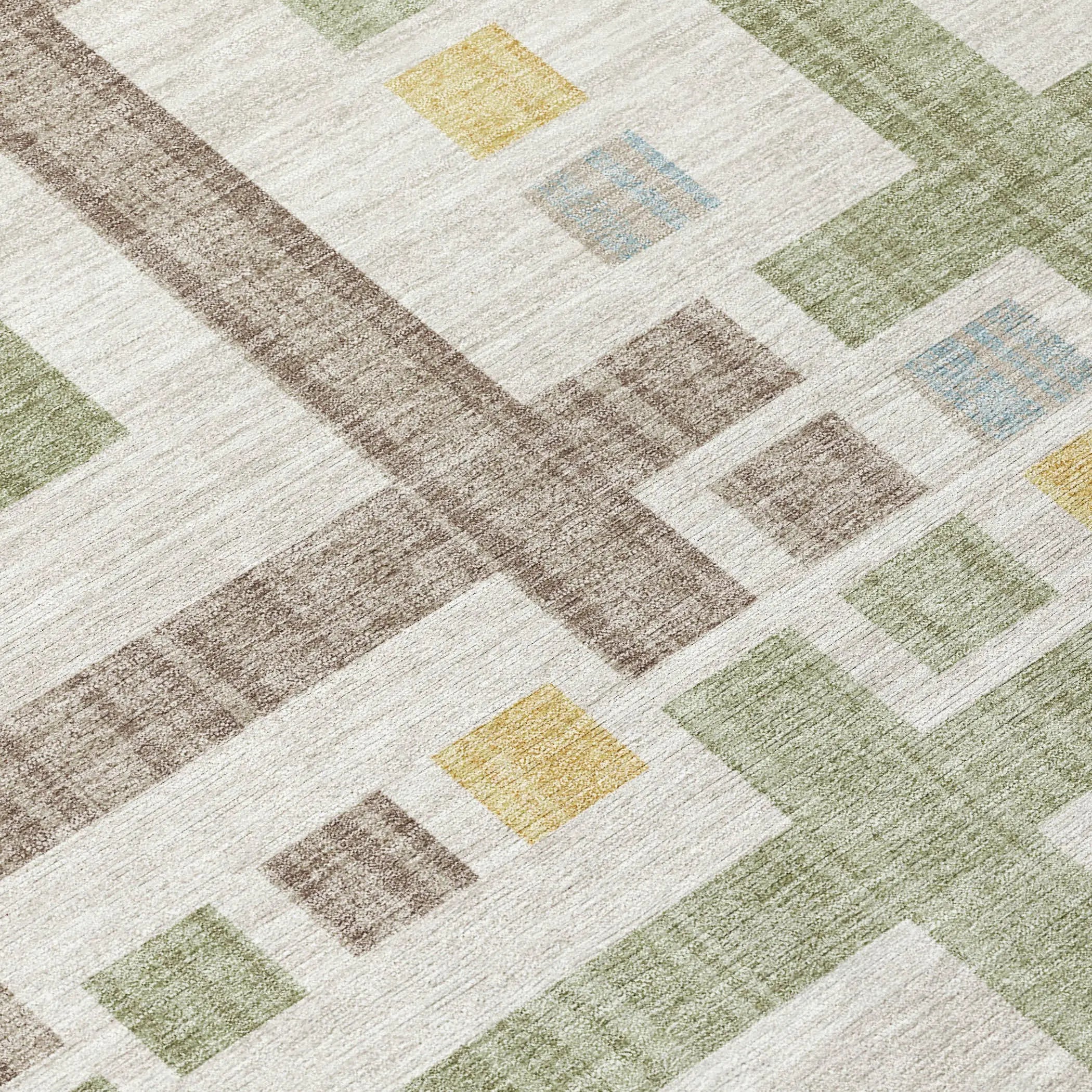 3' X 5' Ivory And Linen Geometric Washable Indoor Outdoor Area Rug Homeroots Outdoor