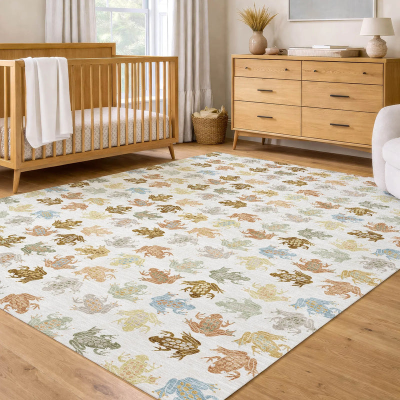 3' X 5' Ivory And Linen Geometric Washable Indoor Outdoor Area Rug Homeroots Outdoor