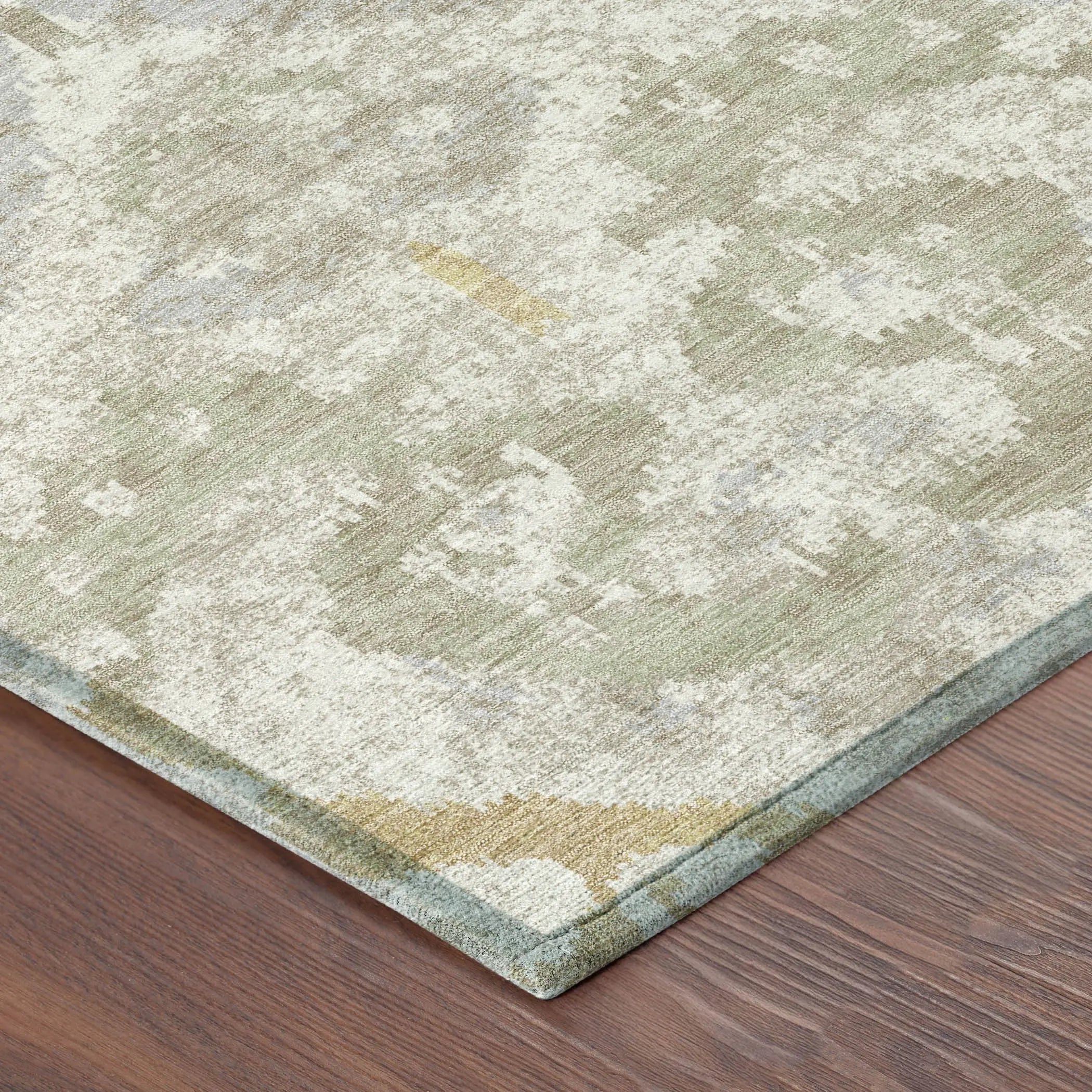 3' X 5' Ivory And Linen Ikat Washable Indoor Outdoor Area Rug Homeroots Outdoor