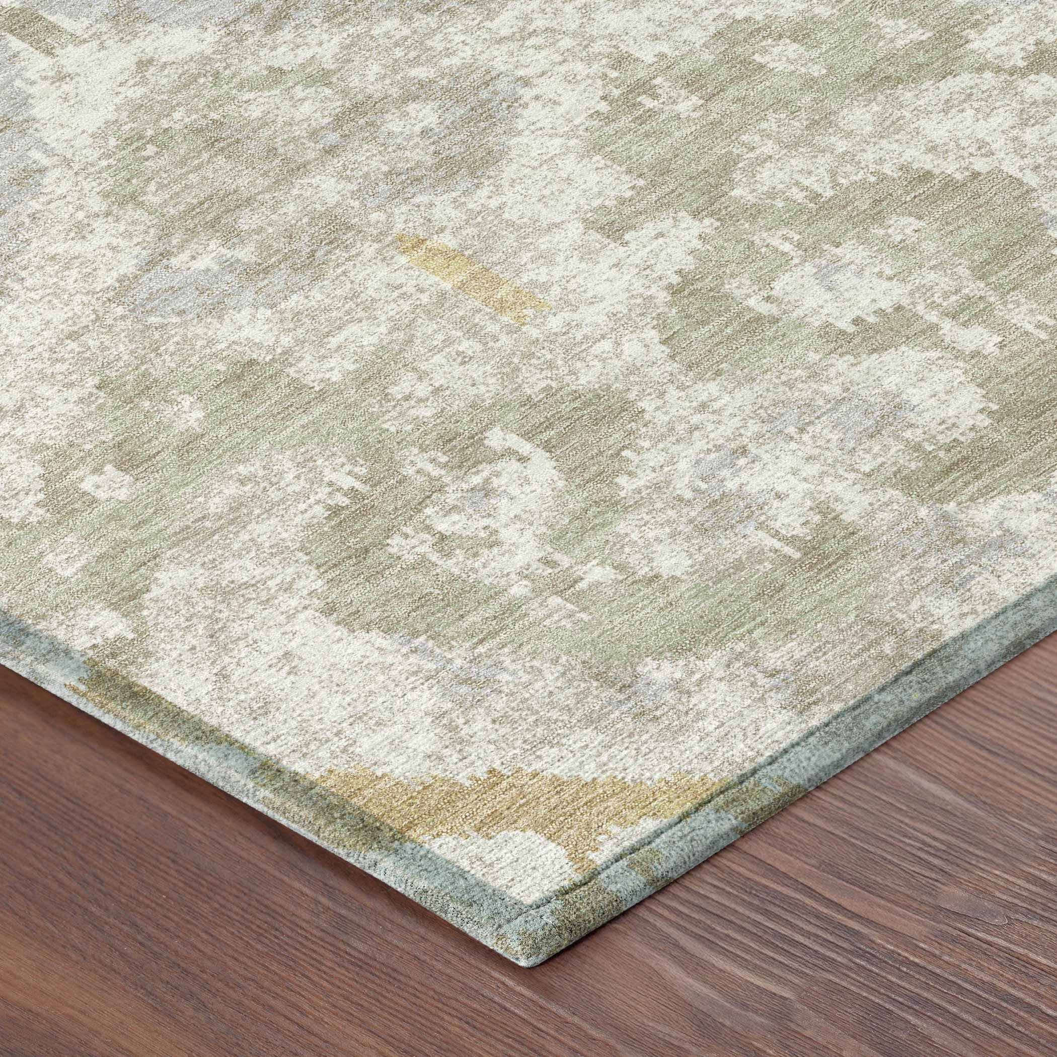 3' X 5' Ivory And Linen Ikat Washable Indoor Outdoor Area Rug Homeroots Outdoor
