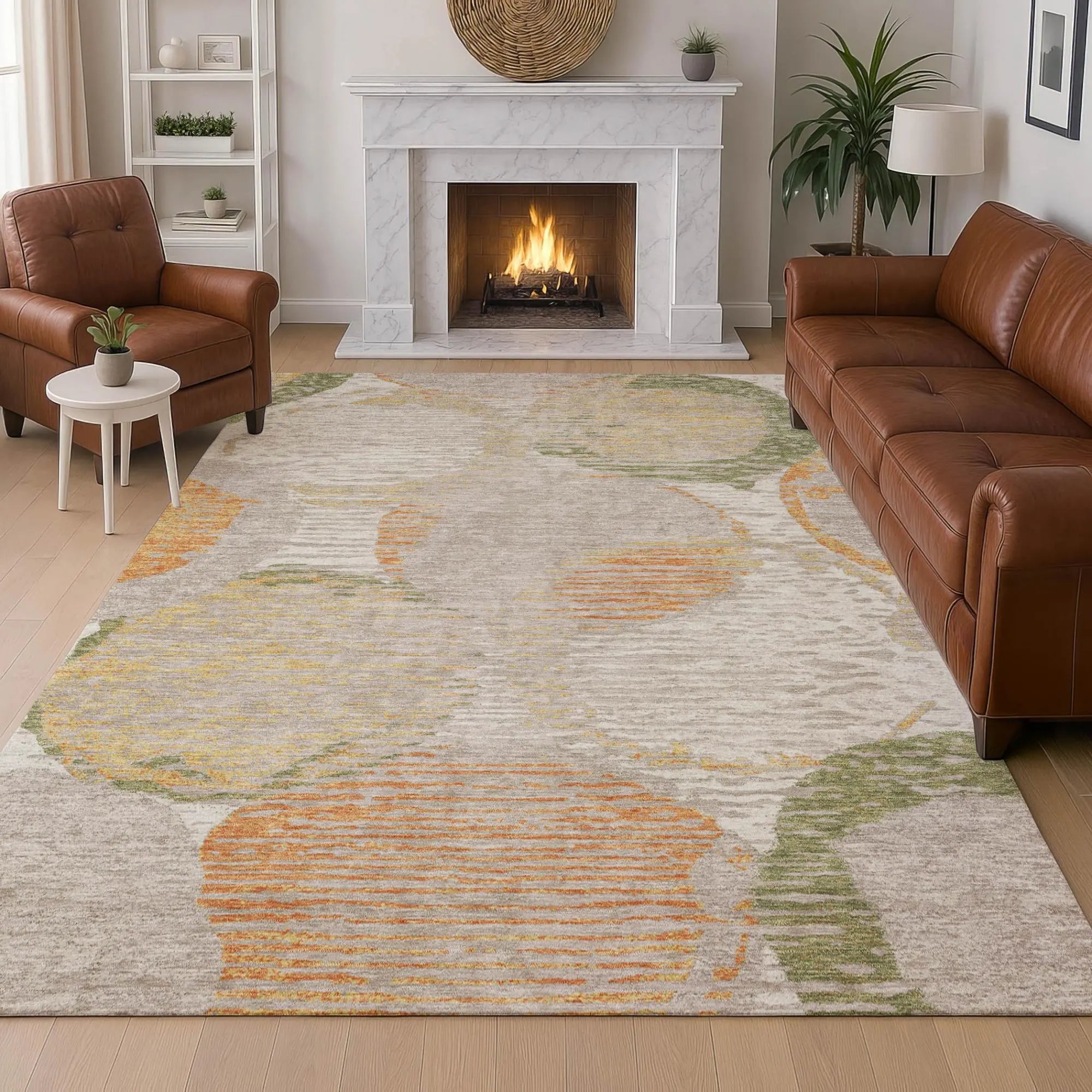3' X 5' Ivory And Pewter Geometric Washable Indoor Outdoor Area Rug Homeroots Outdoor