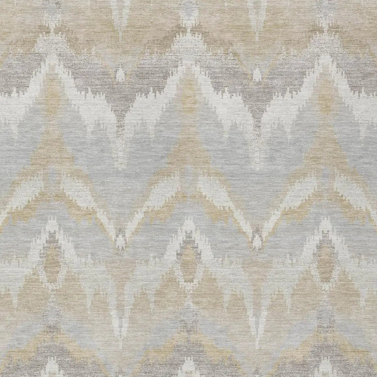 3' X 5' Ivory And Silver Abstract Washable Indoor Outdoor Area Rug Homeroots Outdoor