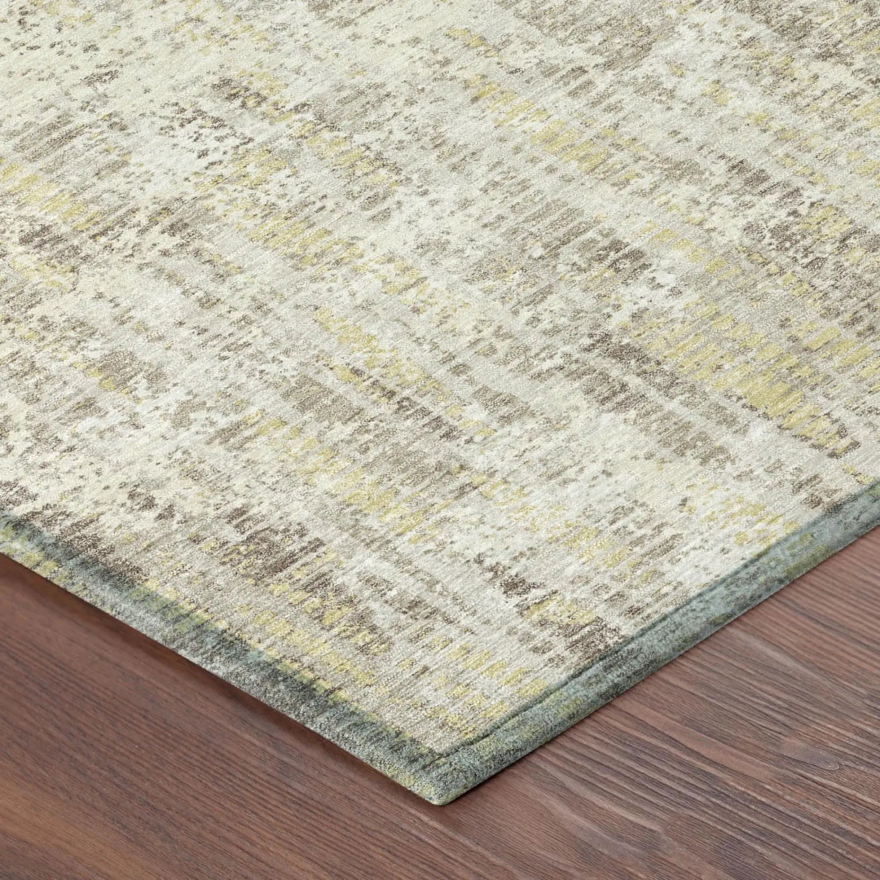 3' X 5' Ivory And Silver Abstract Washable Indoor Outdoor Area Rug Homeroots Outdoor