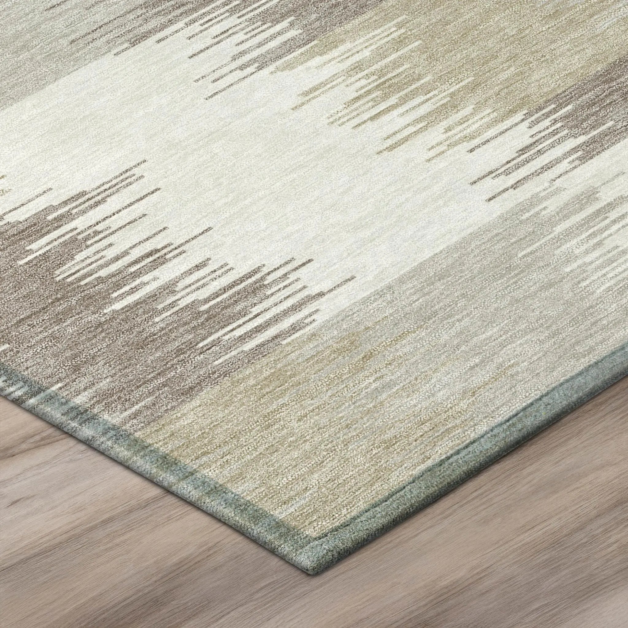 3' X 5' Ivory And Silver Geometric Washable Indoor Outdoor Area Rug Homeroots Outdoor