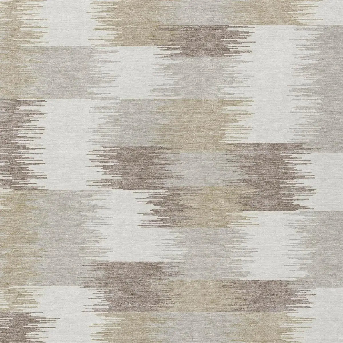 3' X 5' Ivory And Silver Geometric Washable Indoor Outdoor Area Rug Homeroots Outdoor