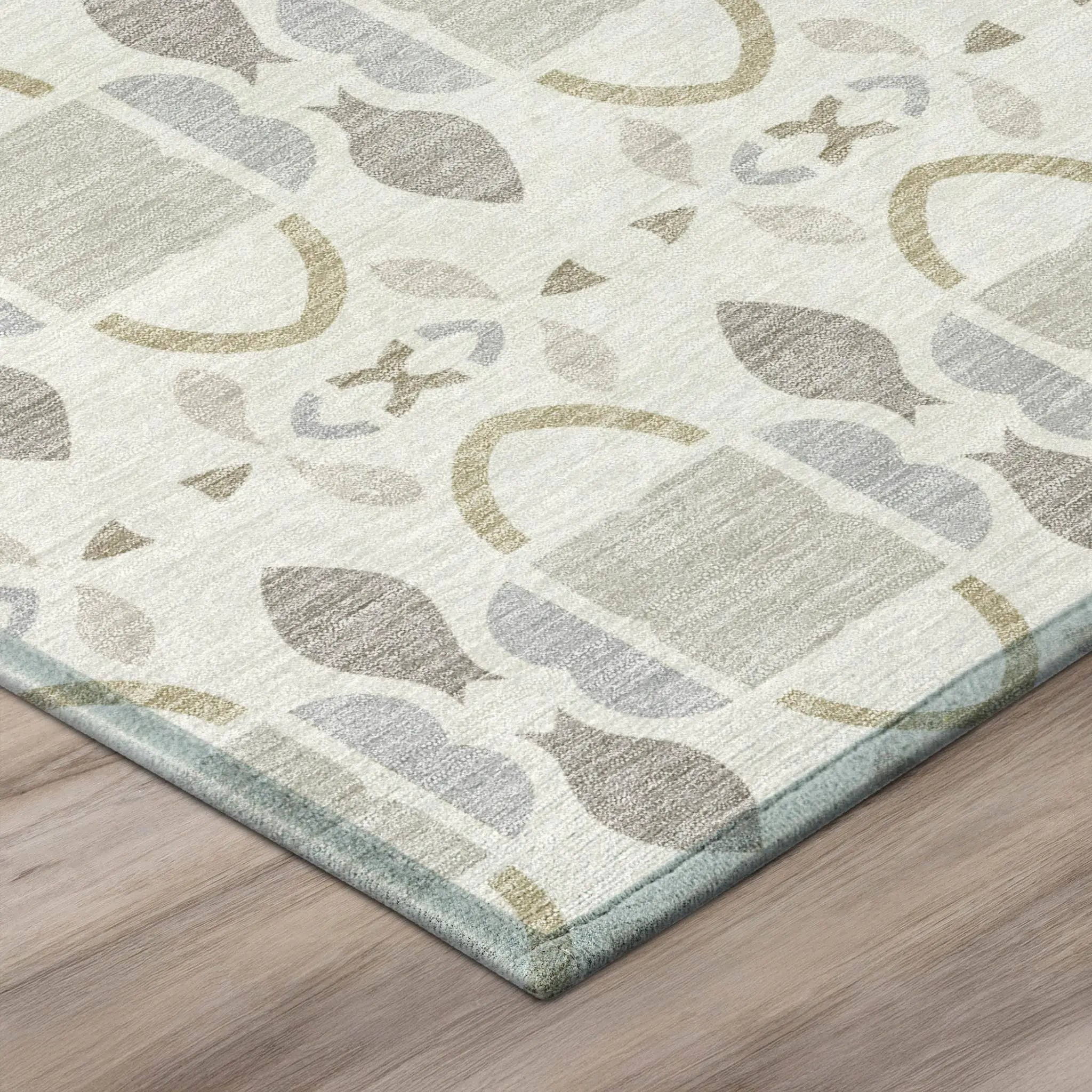 3' X 5' Ivory And Silver Striped Washable Indoor Outdoor Area Rug Homeroots Outdoor