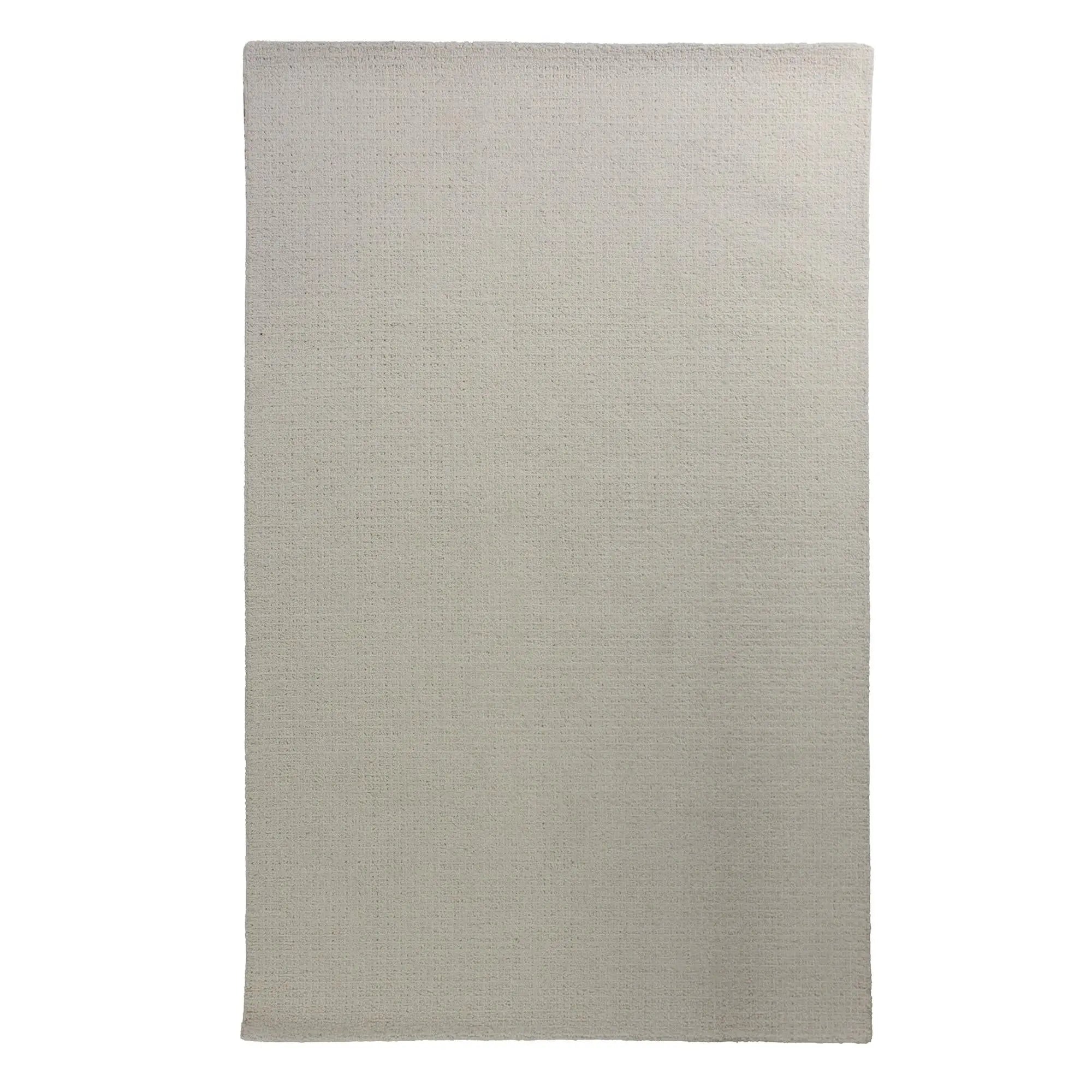 3' X 5' Ivory And White Wool Hand Tufted Area Rug Homeroots Home Decor