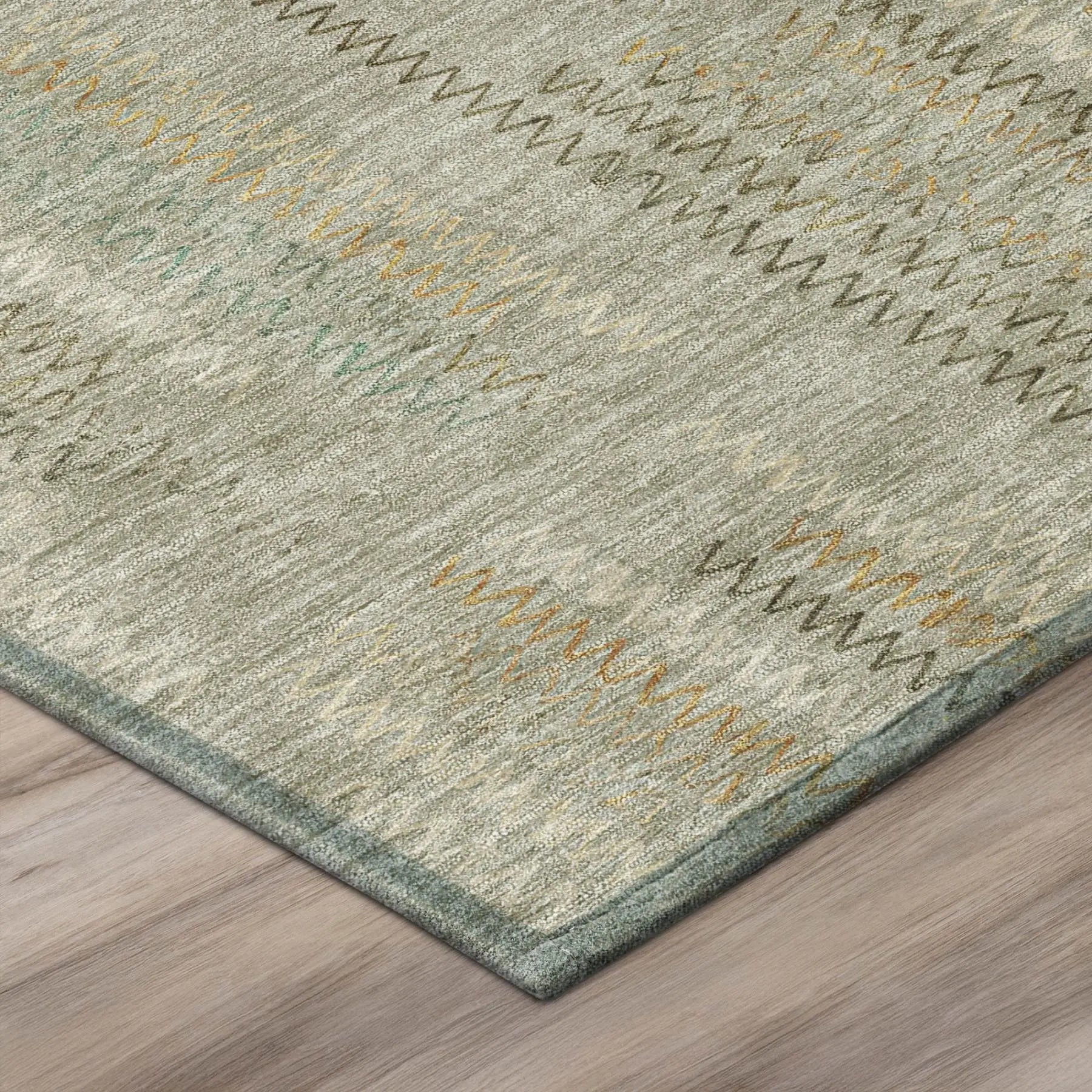 3' X 5' Khaki And Brown Abstract Washable Indoor Outdoor Area Rug Homeroots Outdoor