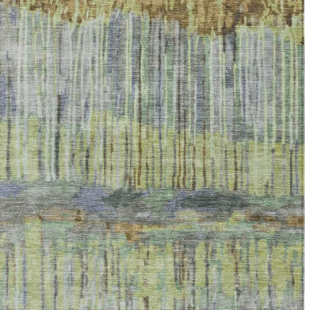 3' X 5' Khaki And Taupe Abstract Washable Indoor Outdoor Area Rug Homeroots Outdoor