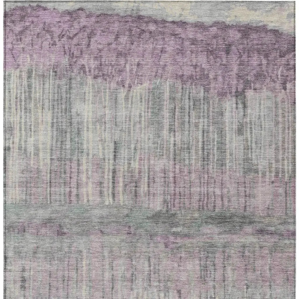 3' X 5' Lavender And Plum Abstract Washable Indoor Outdoor Area Rug Homeroots Outdoor