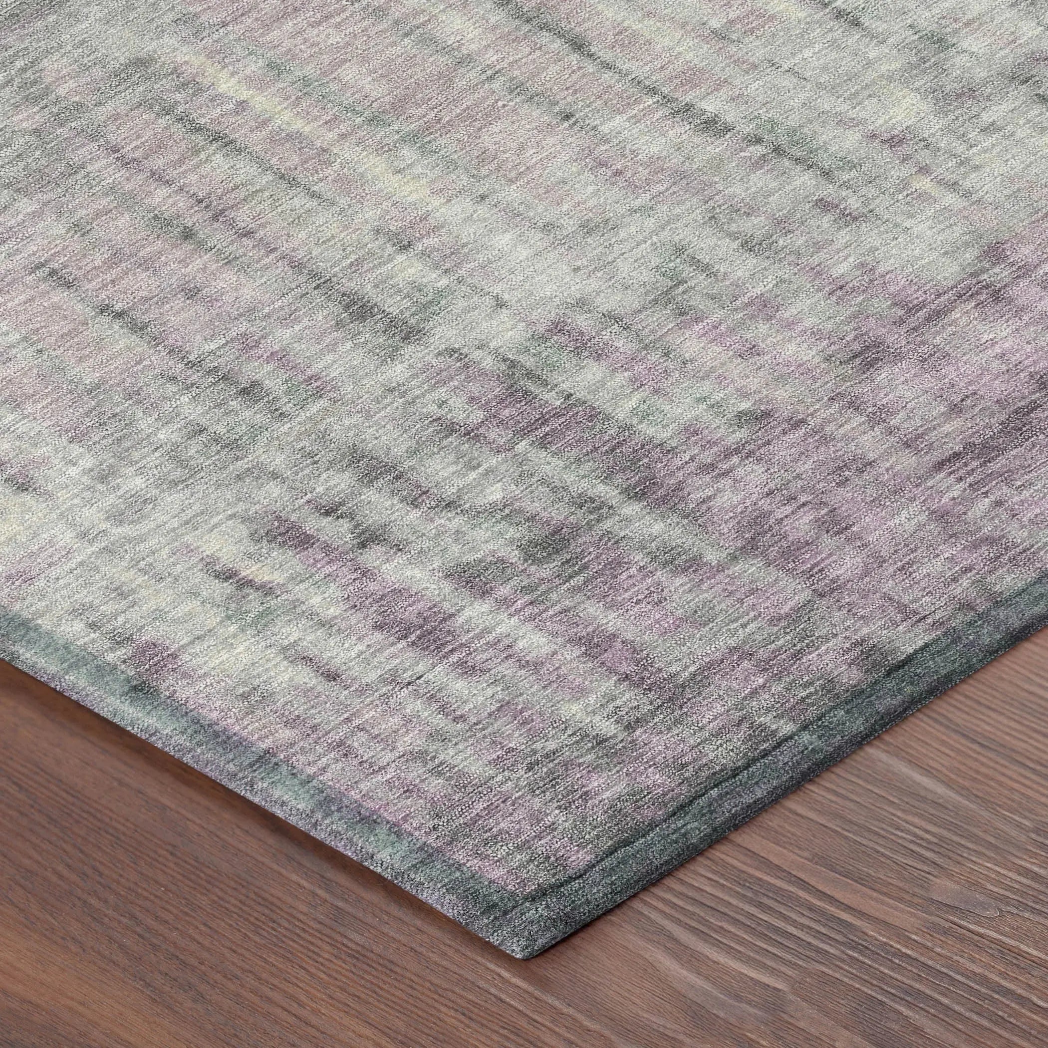 3' X 5' Lavender And Plum Abstract Washable Indoor Outdoor Area Rug Homeroots Outdoor