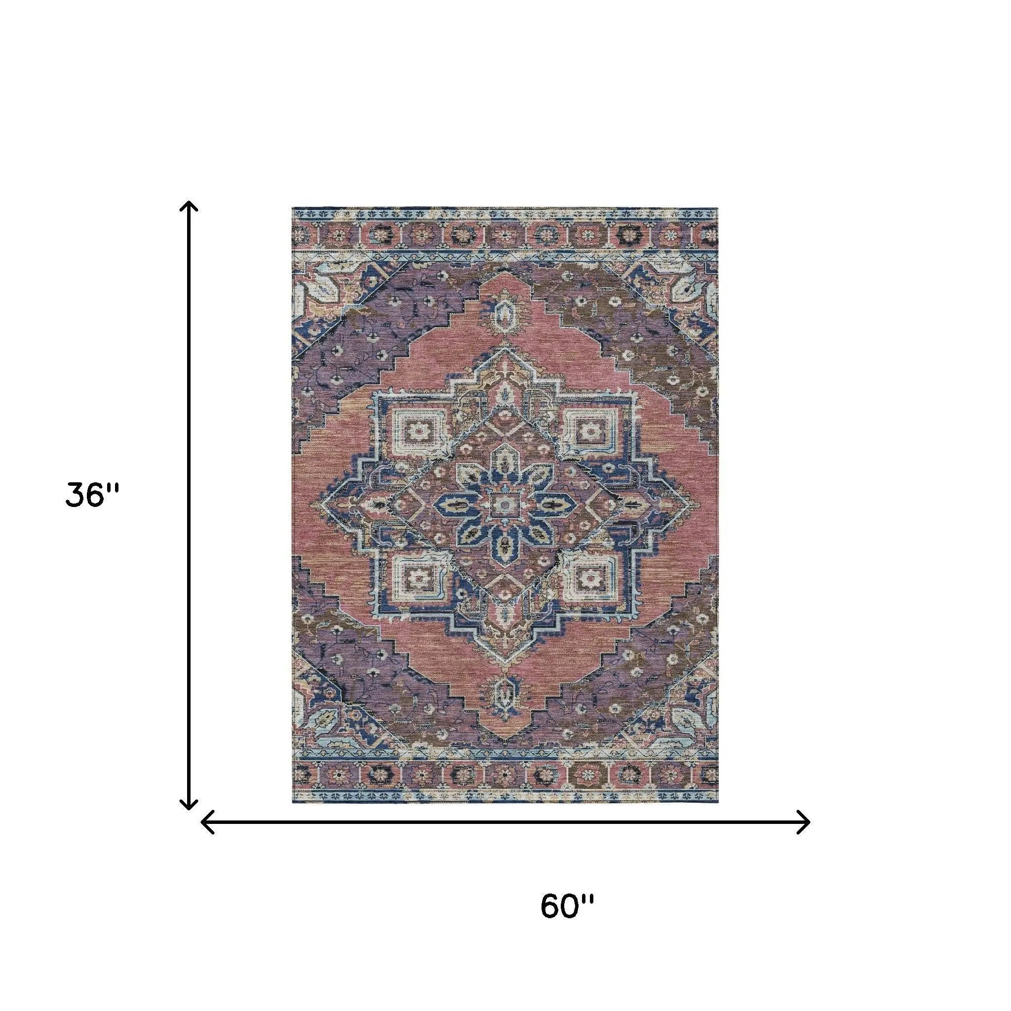 3' X 5' Merlot And Gold Oriental Washable Indoor Outdoor Area Rug Homeroots Outdoor